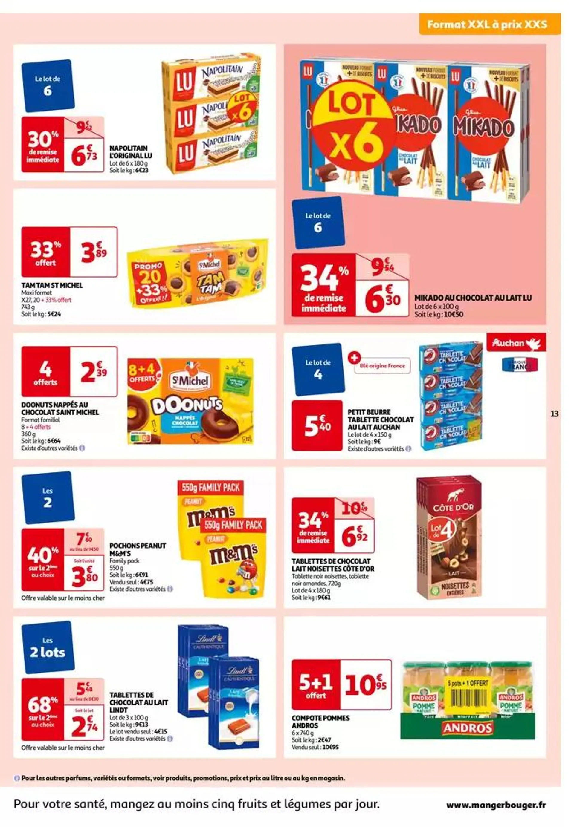 Top depart : 25 jours Auchan  du 29 octobre au 4 novembre 2024 - Catalogue page 13