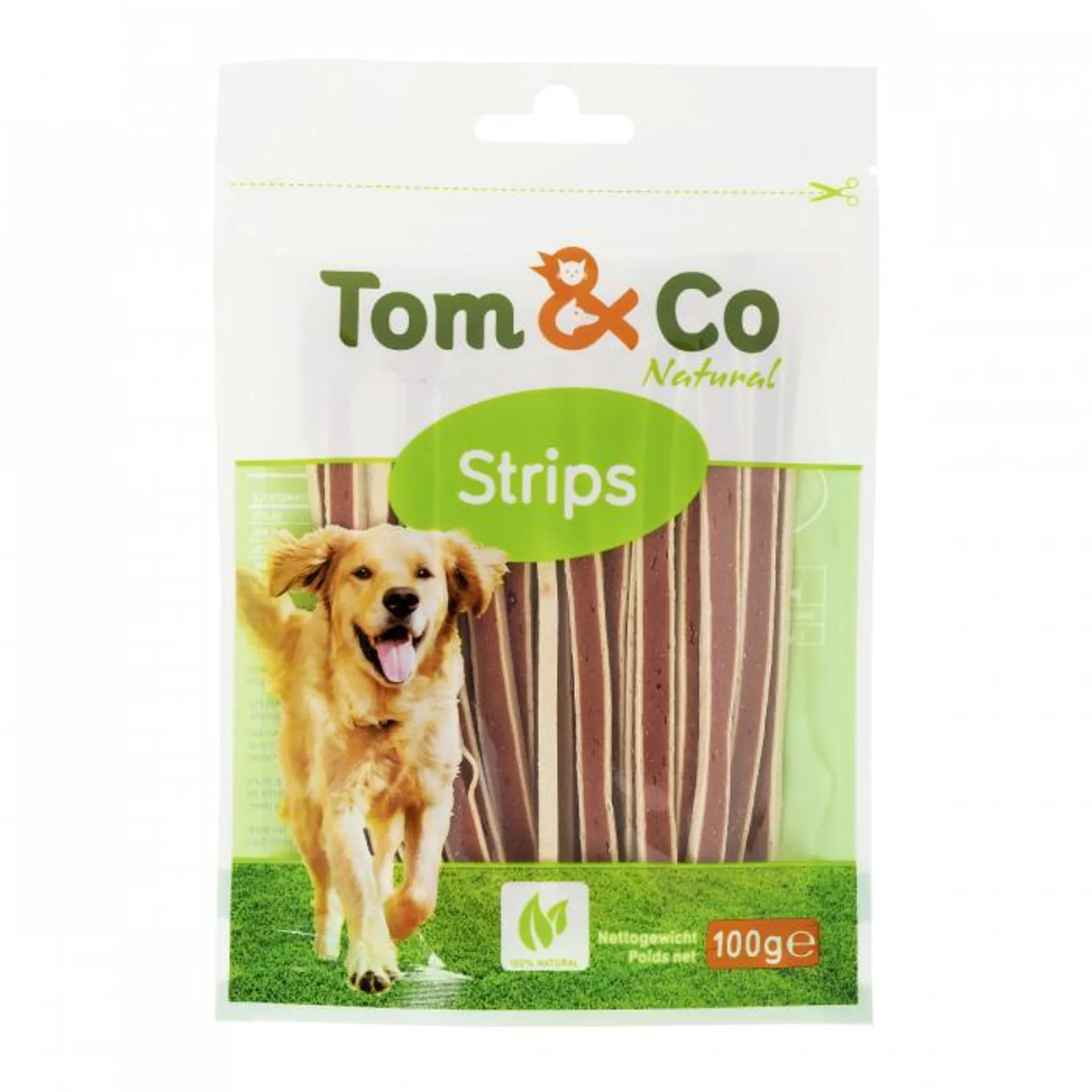 T&c natural strips 100g