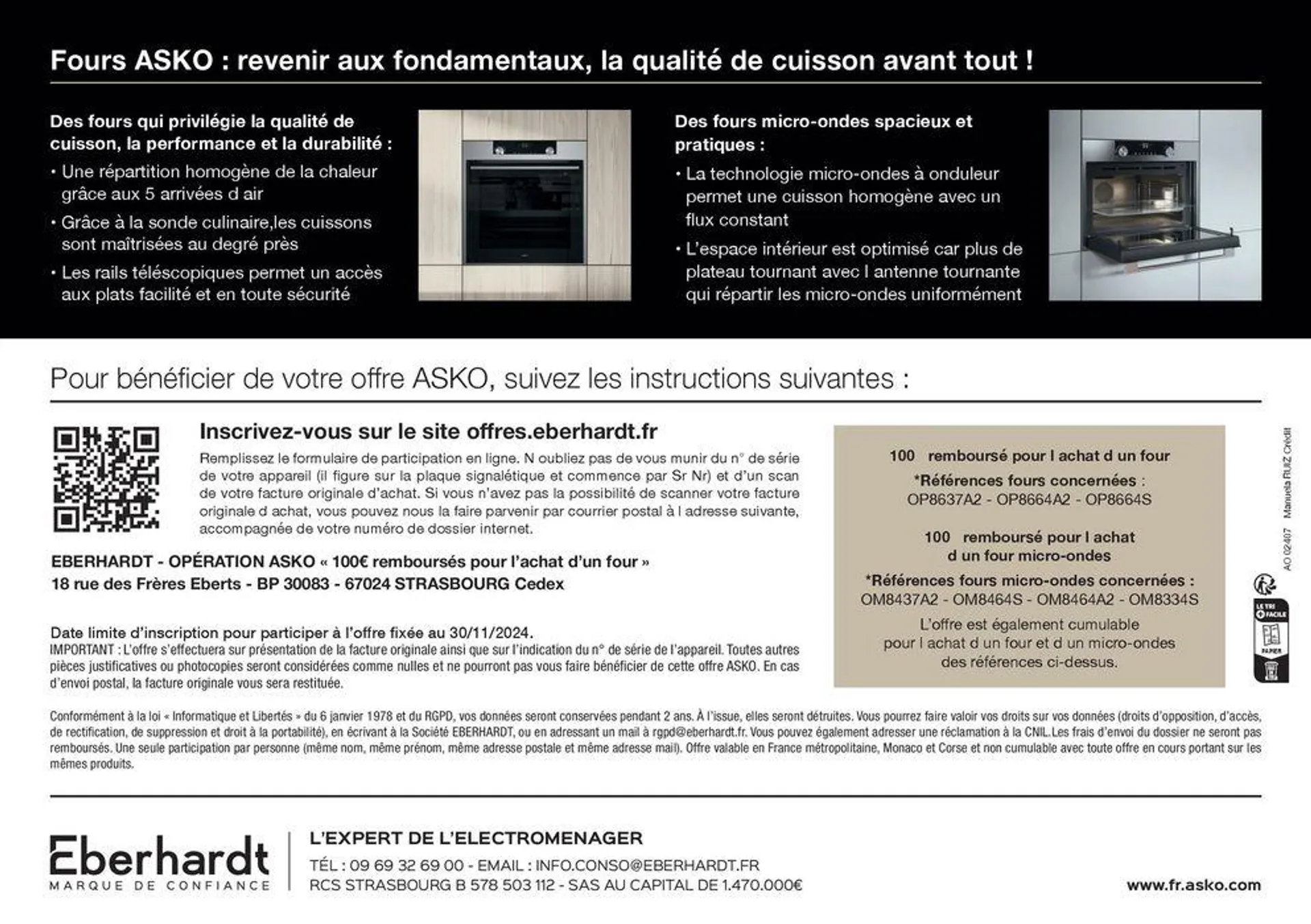 OFFRE Asko : 100€ remboursés ! du 16 septembre au 31 octobre 2024 - Catalogue page 2