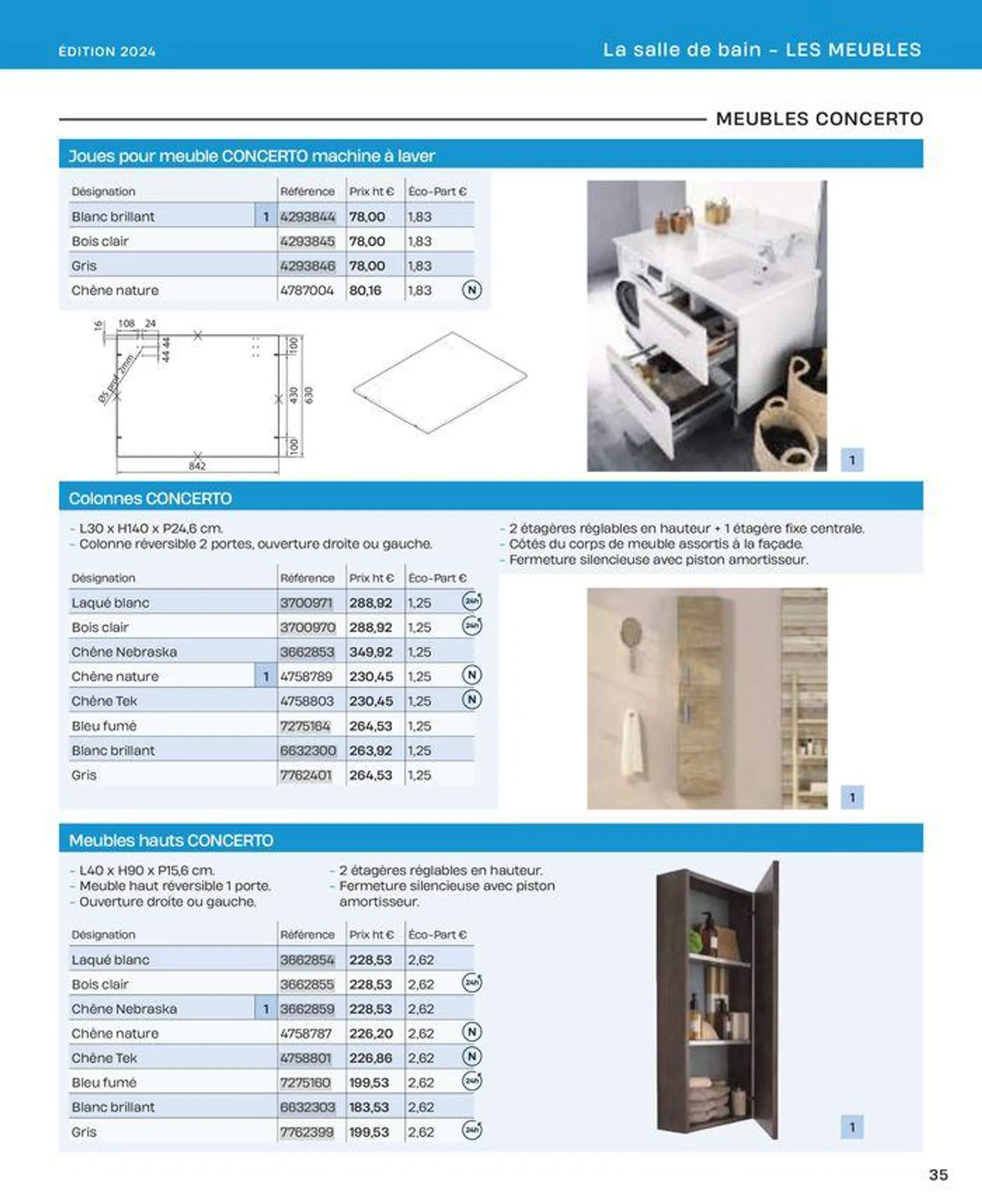 La salle de bain en toute sérénité du 2 juillet au 31 décembre 2024 - Catalogue page 35