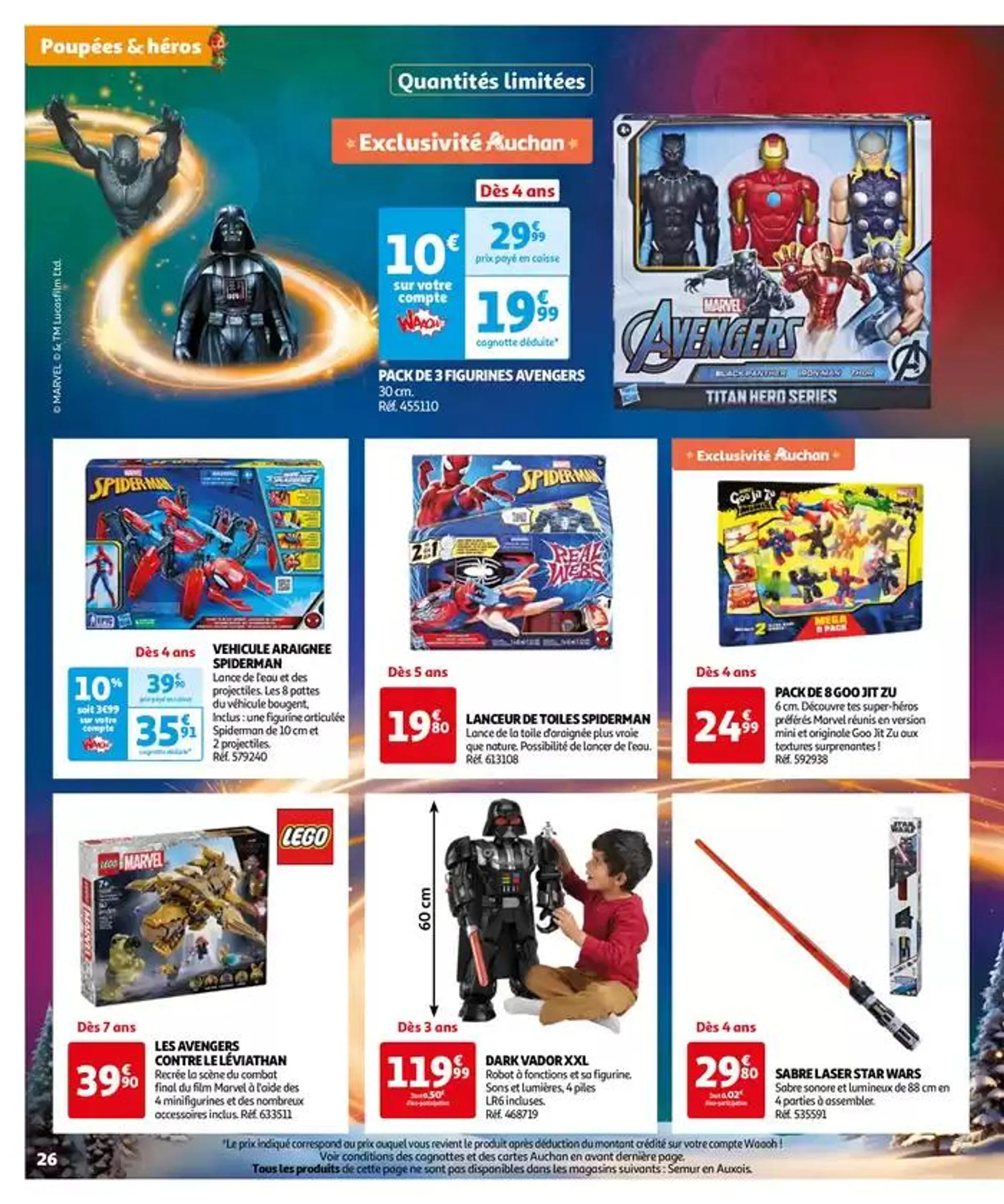 Réveillons Noël, un max de promos pour les fêtes du 11 octobre au 6 décembre 2024 - Catalogue page 26