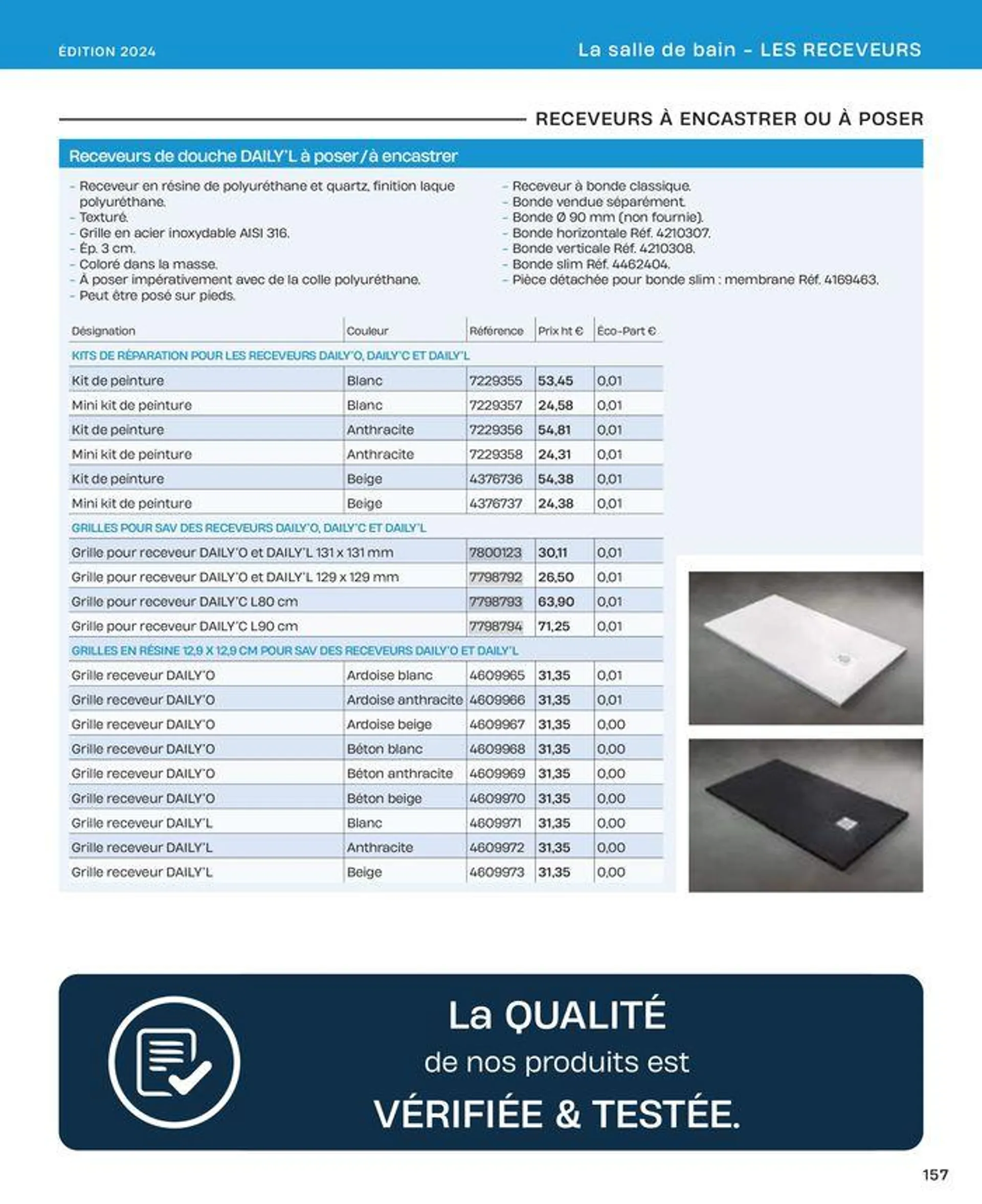 La salle de bain en toute sérénité du 2 juillet au 31 décembre 2024 - Catalogue page 157