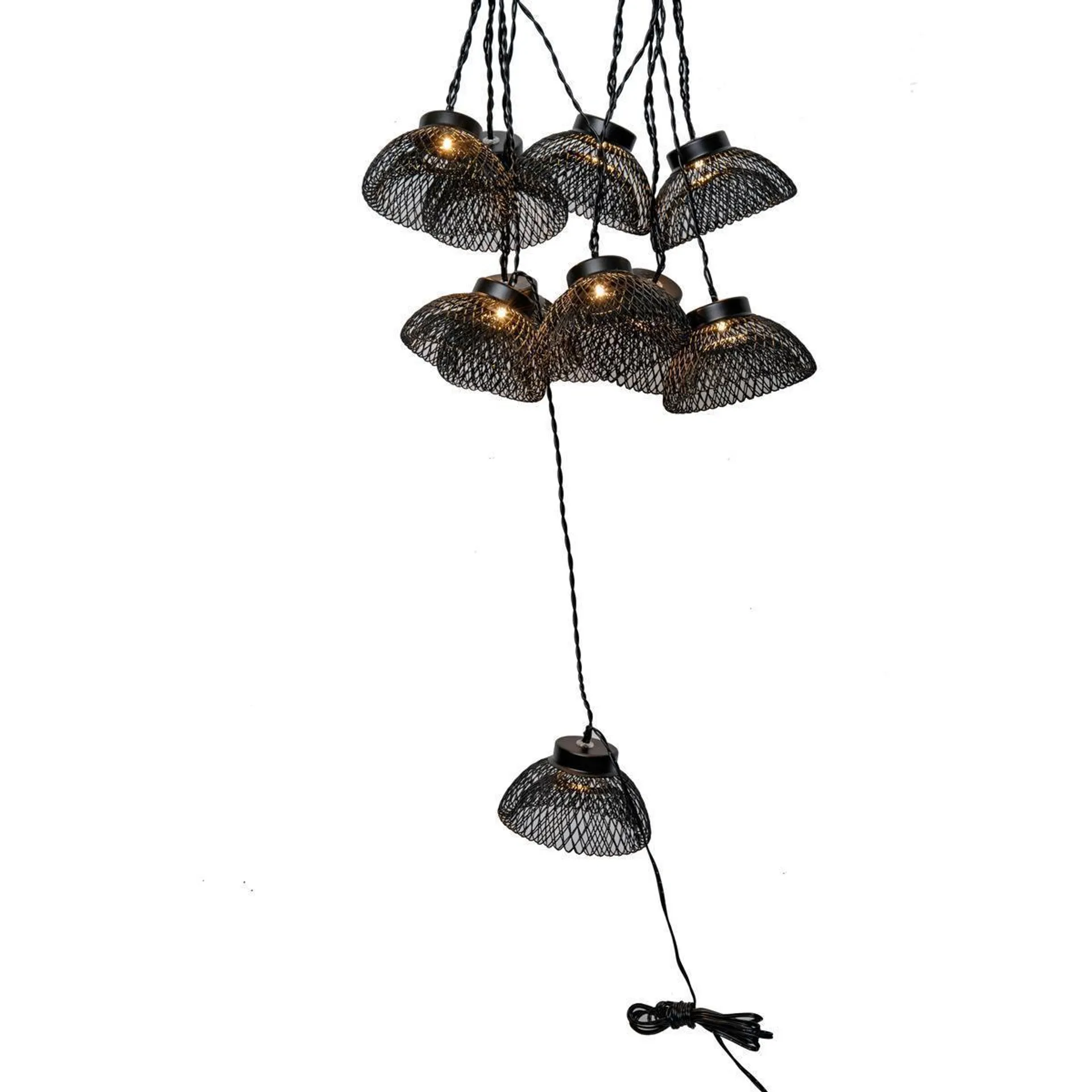 Guirlande lumineuse d'extérieur - ø 9 cm x L 4.7m - noir