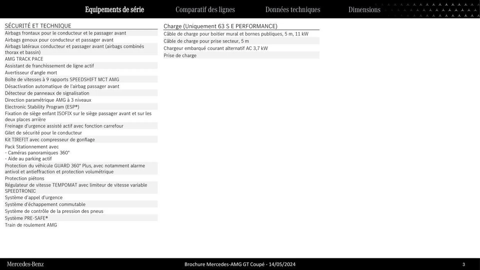 Mercedes AMG GT Coupé du 9 septembre au 31 août 2025 - Catalogue page 3