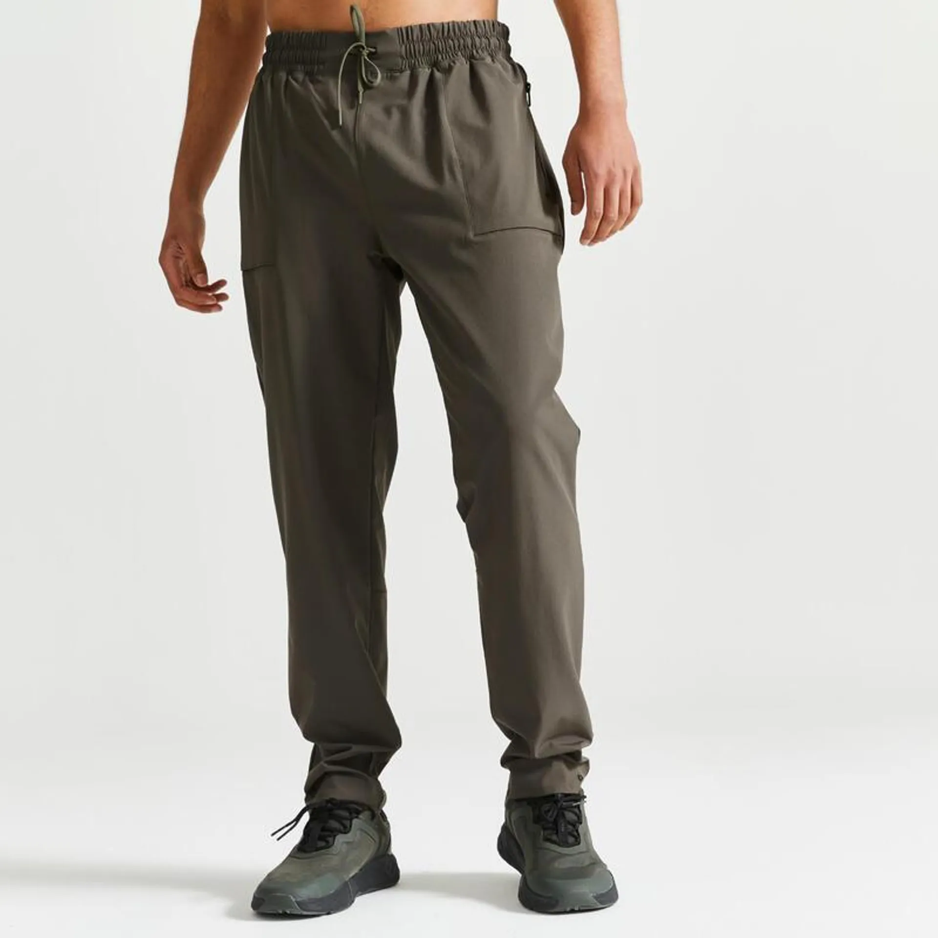 PANTALON DE FITNESS COLLECTION RESPIRANT HOMME - KAKI