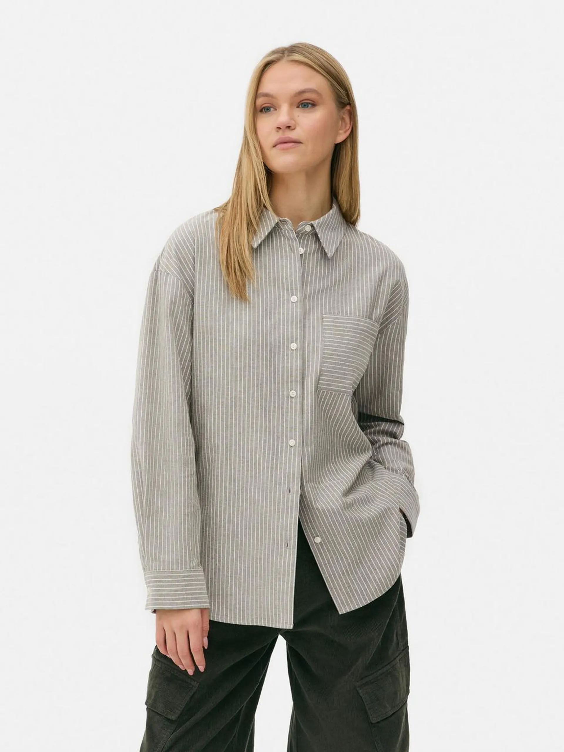 Chemise Oxford à rayures