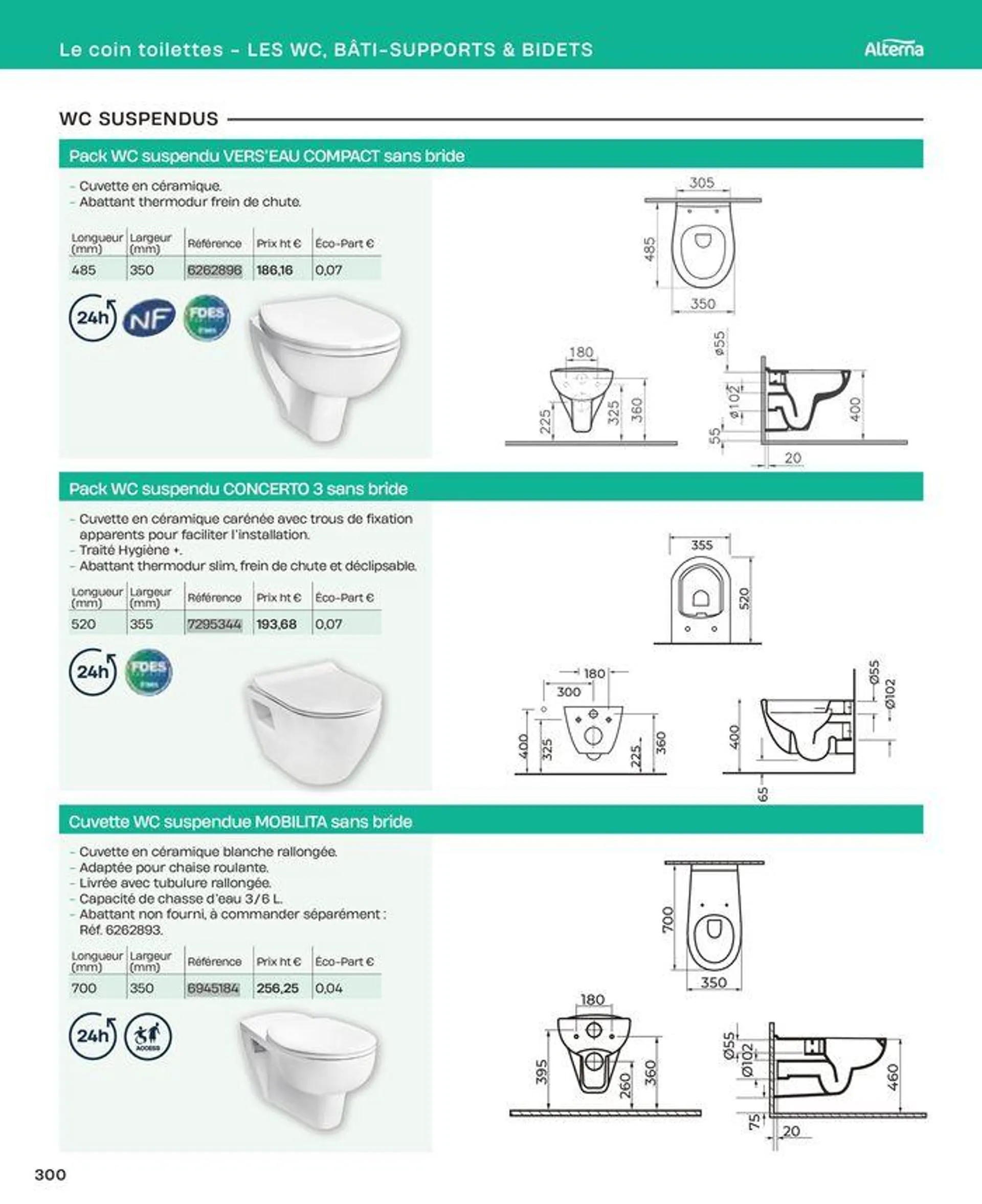 La salle de bain en toute sérénité du 2 juillet au 31 décembre 2024 - Catalogue page 300