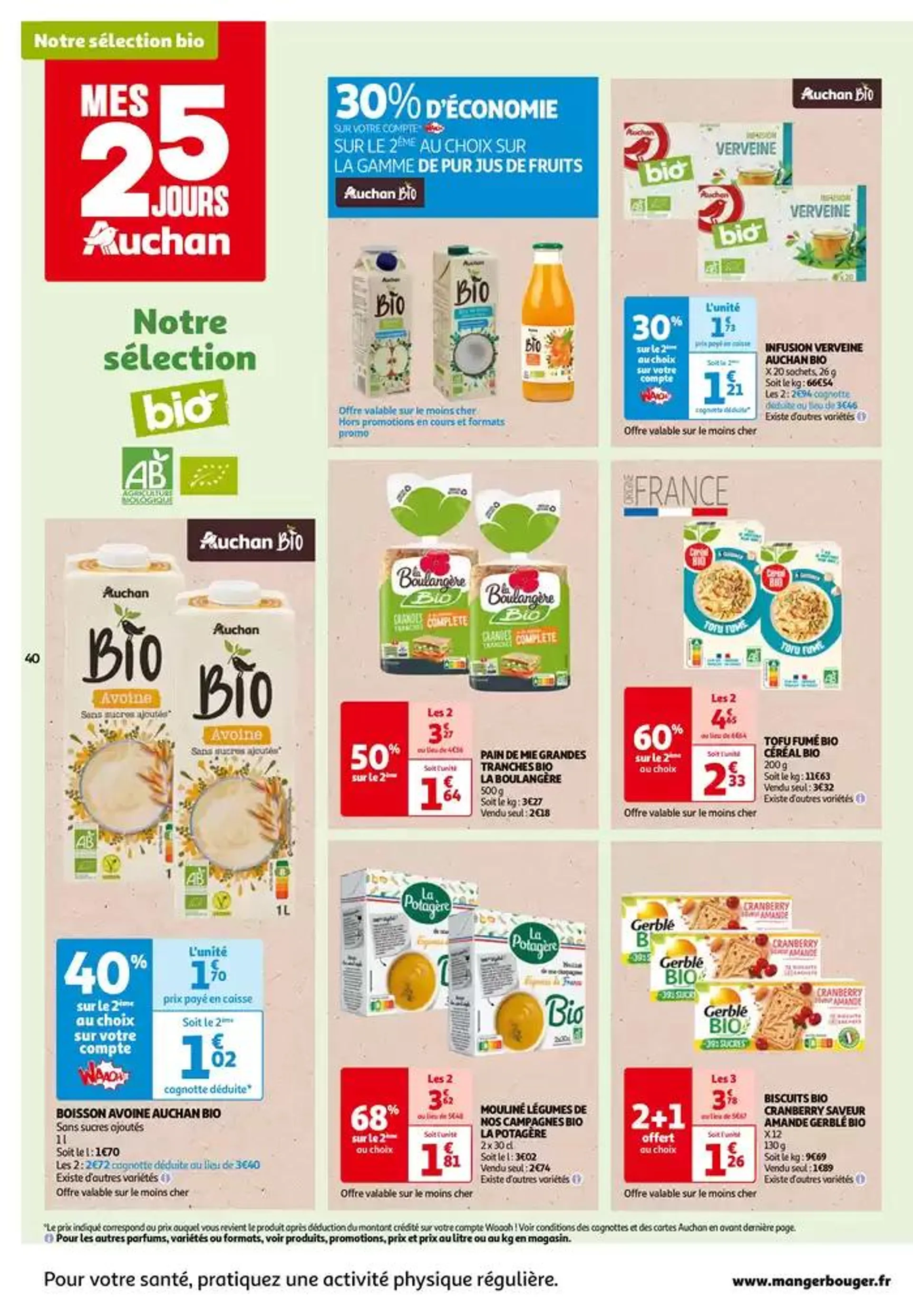 Top depart : 25 jours Auchan  du 29 octobre au 4 novembre 2024 - Catalogue page 40