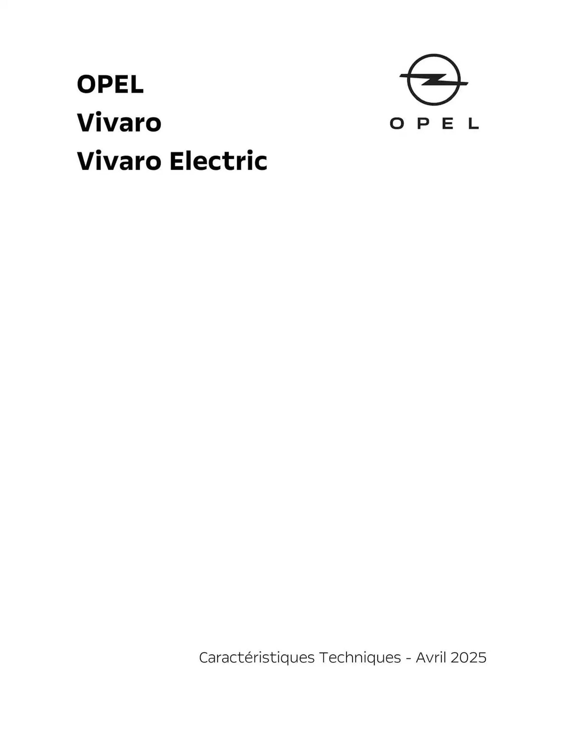 Catalogue Opel - 1