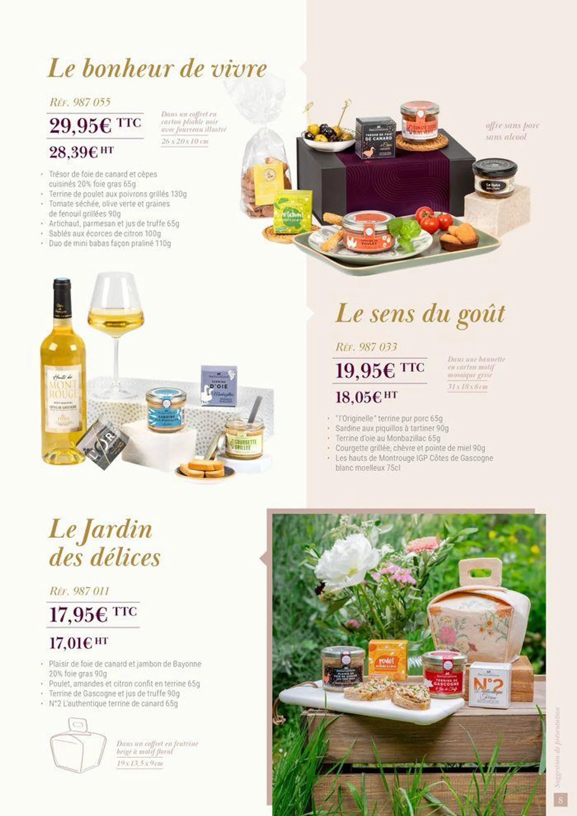 Cadeaux Gourmands Ducs De Gascogne 2024-2025 du 19 août au 31 janvier 2025 - Catalogue page 9