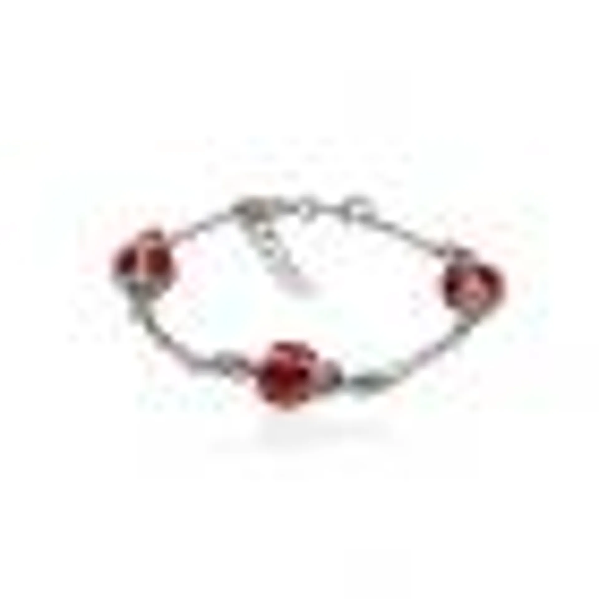 Bracelet enfant Carador coccinelles rouges argent 925/000