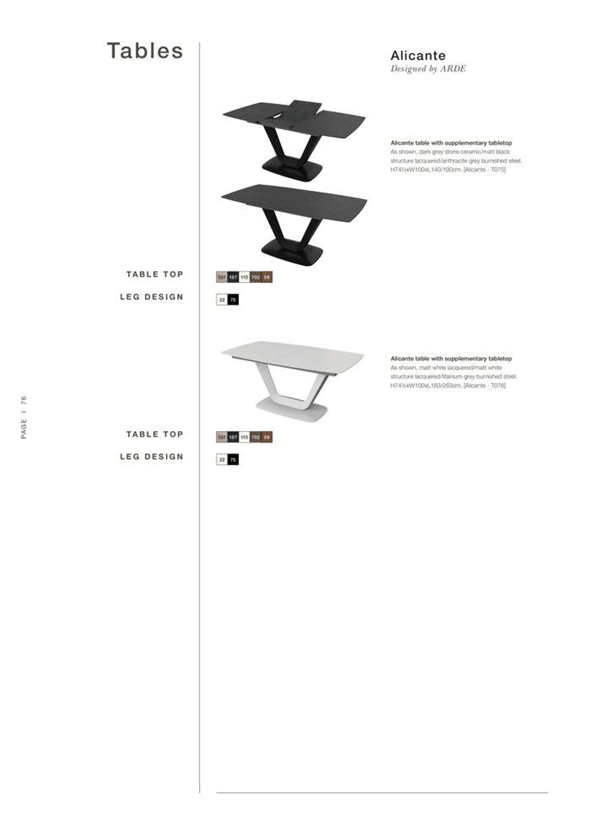 EXPLORE OUR E X TRAORDINARY FABRI C & LEATHER GU I D E EXTRAORDINARY PRODUCT OVERVIEW CONTRACT du 9 avril au 31 décembre 2024 - Catalogue page 76