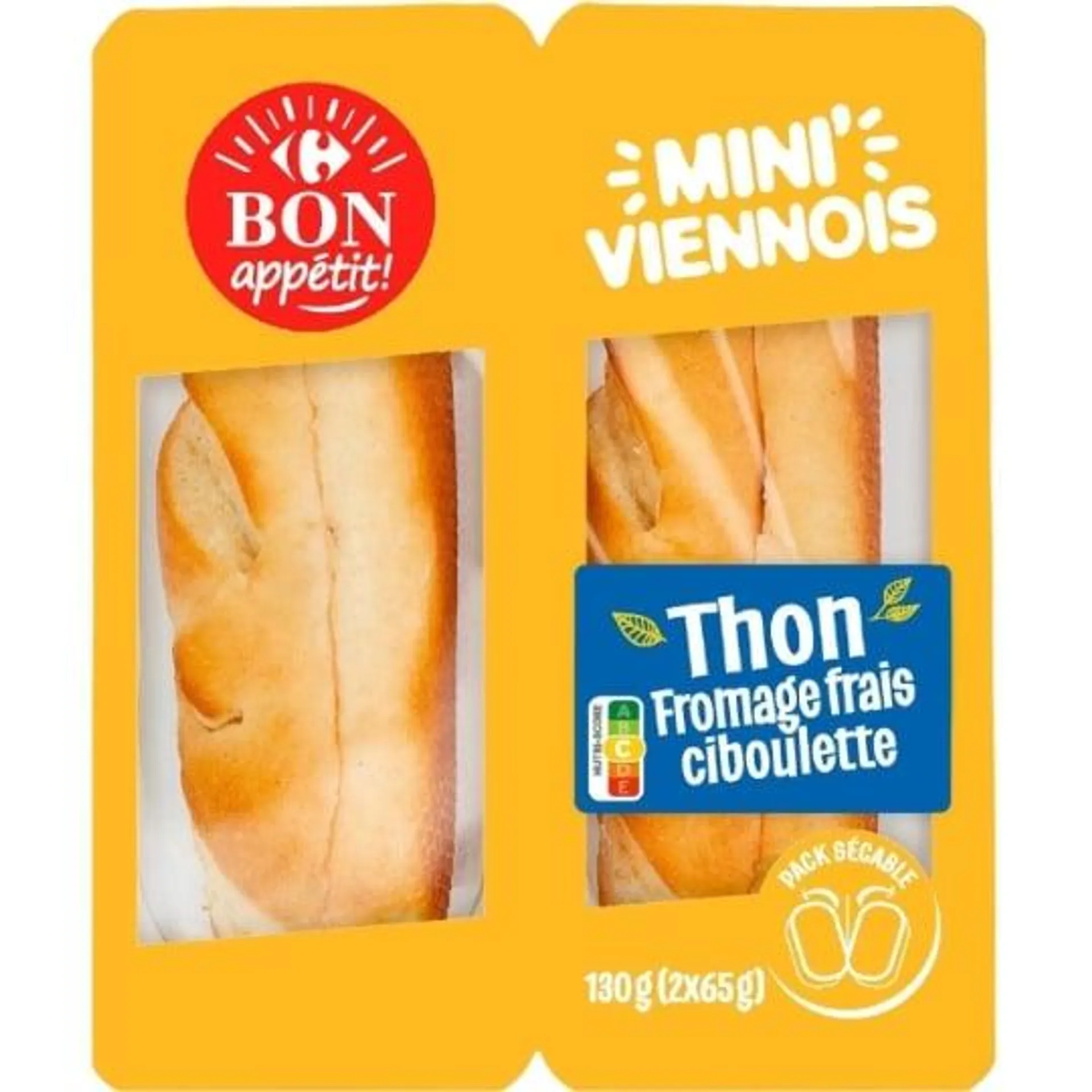 Sandwich thon fromage frais CARREFOUR BON APPETIT