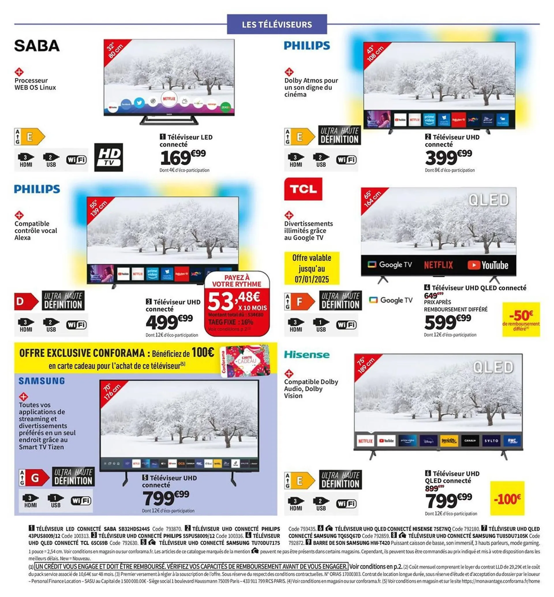 Catalogue Conforama du 24 décembre au 27 janvier 2025 - Catalogue page 46