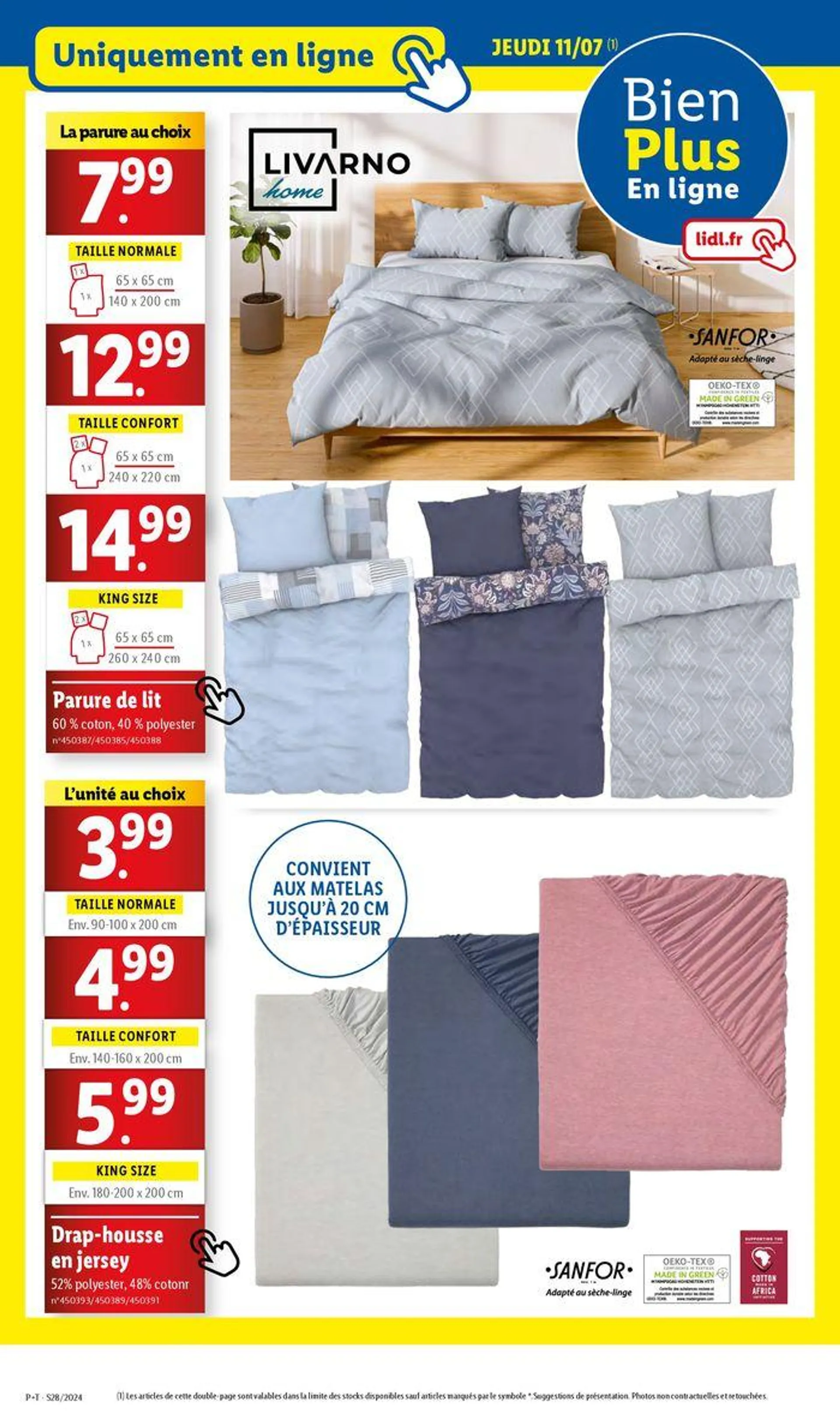 Profiez des petits prix pour des méga économies chez Lidl ! du 10 juillet au 16 juillet 2024 - Catalogue page 69