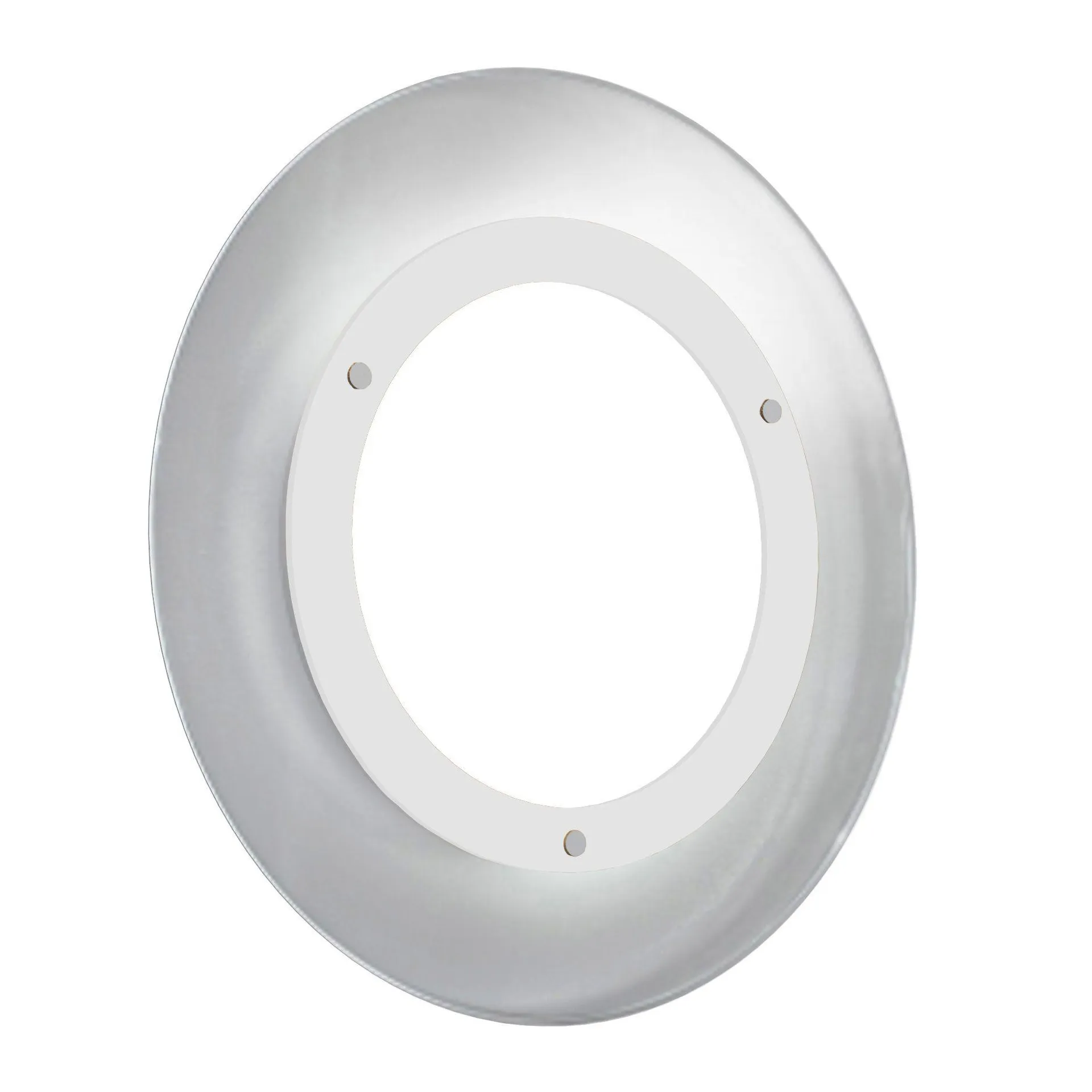 Plafonnier LED rond ISOLA (D45cm) en verre blanc