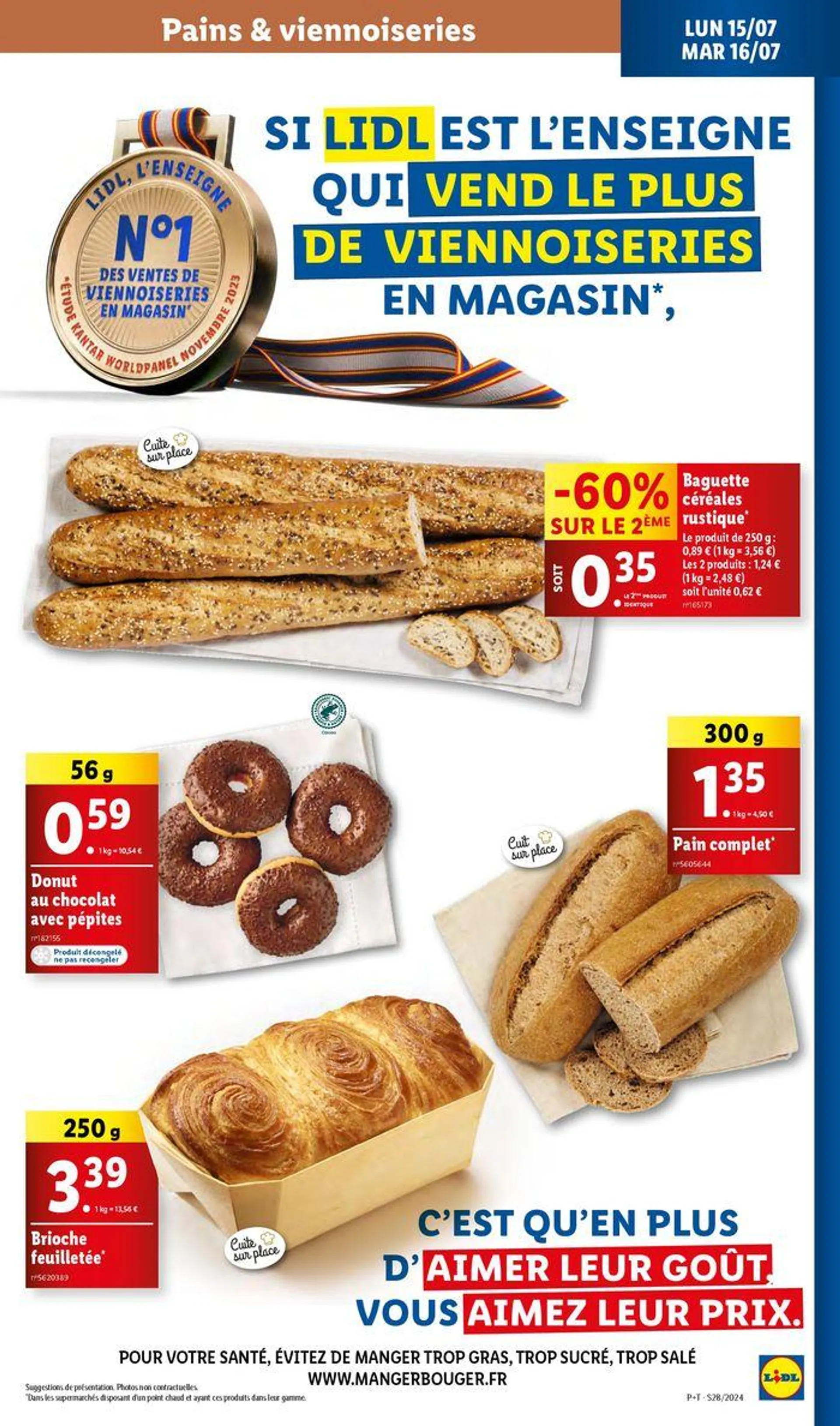 Profiez des petits prix pour des méga économies chez Lidl ! du 10 juillet au 16 juillet 2024 - Catalogue page 39