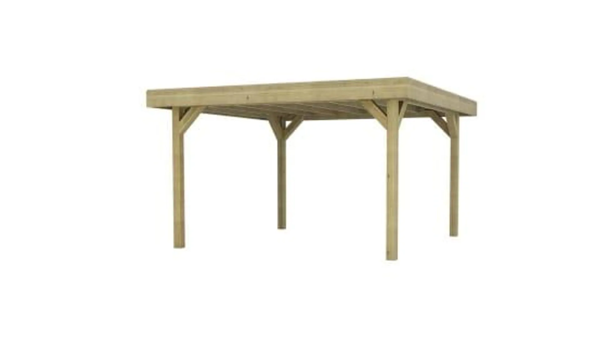 Pergola de jardin 4,04x4,04m - traité - ALT24