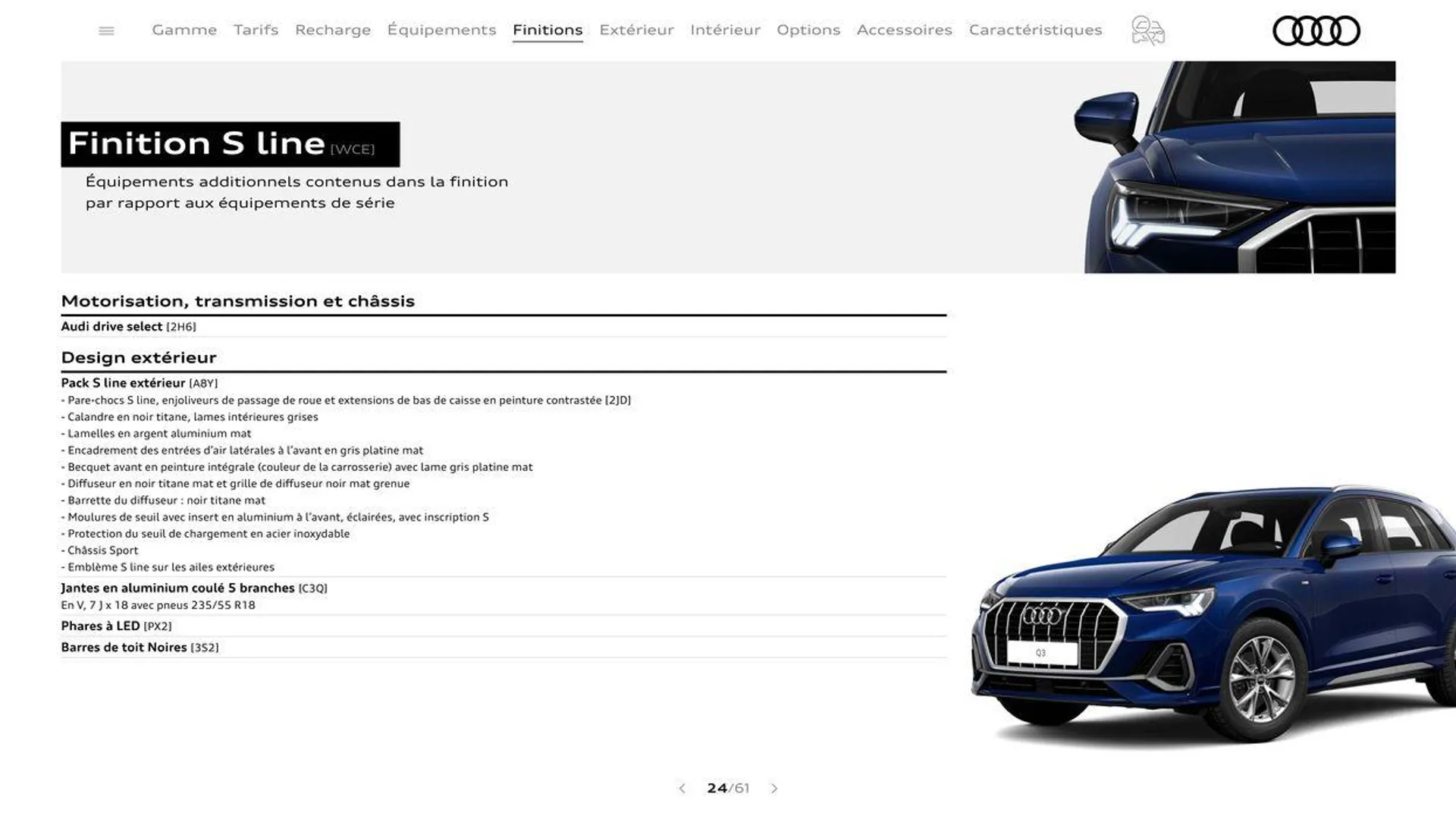 Audi Q3 du 20 août au 31 décembre 2024 - Catalogue page 24