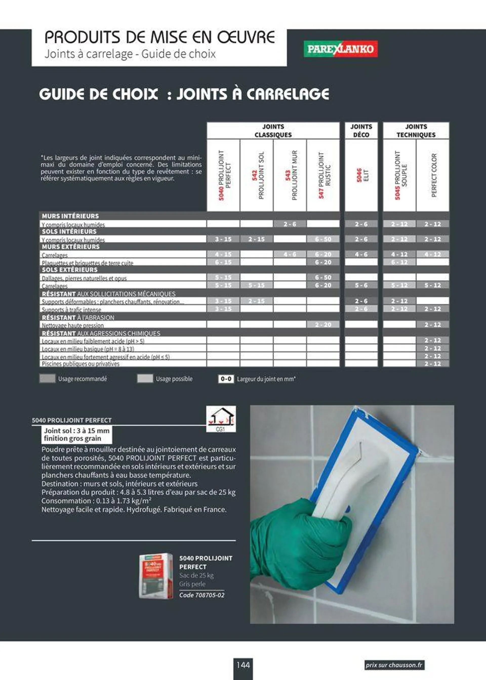 Carrelage & Parquet 2024-2025 du 22 août au 31 mai 2025 - Catalogue page 146