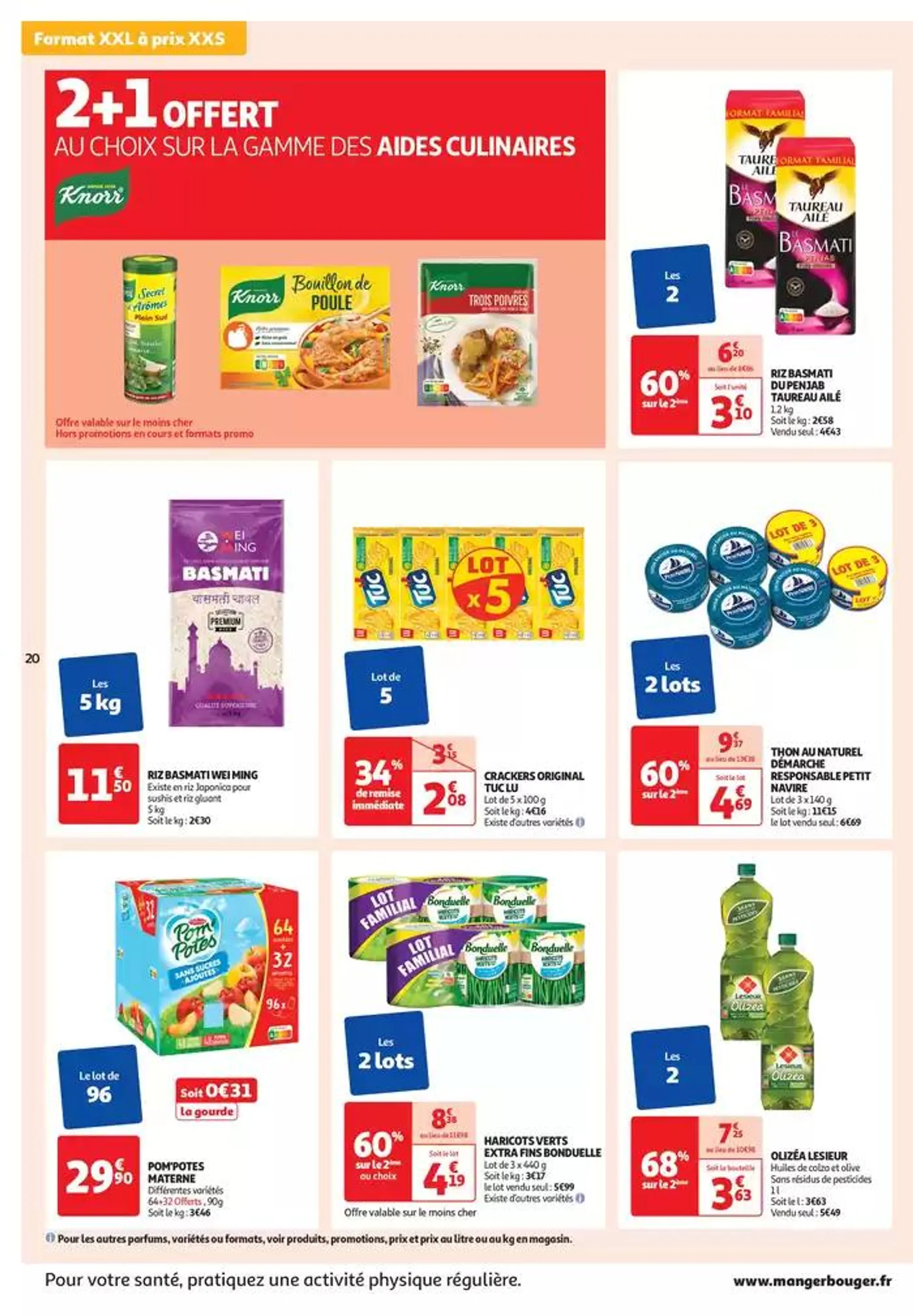 Top depart : 25 jours Auchan  du 29 octobre au 4 novembre 2024 - Catalogue page 20