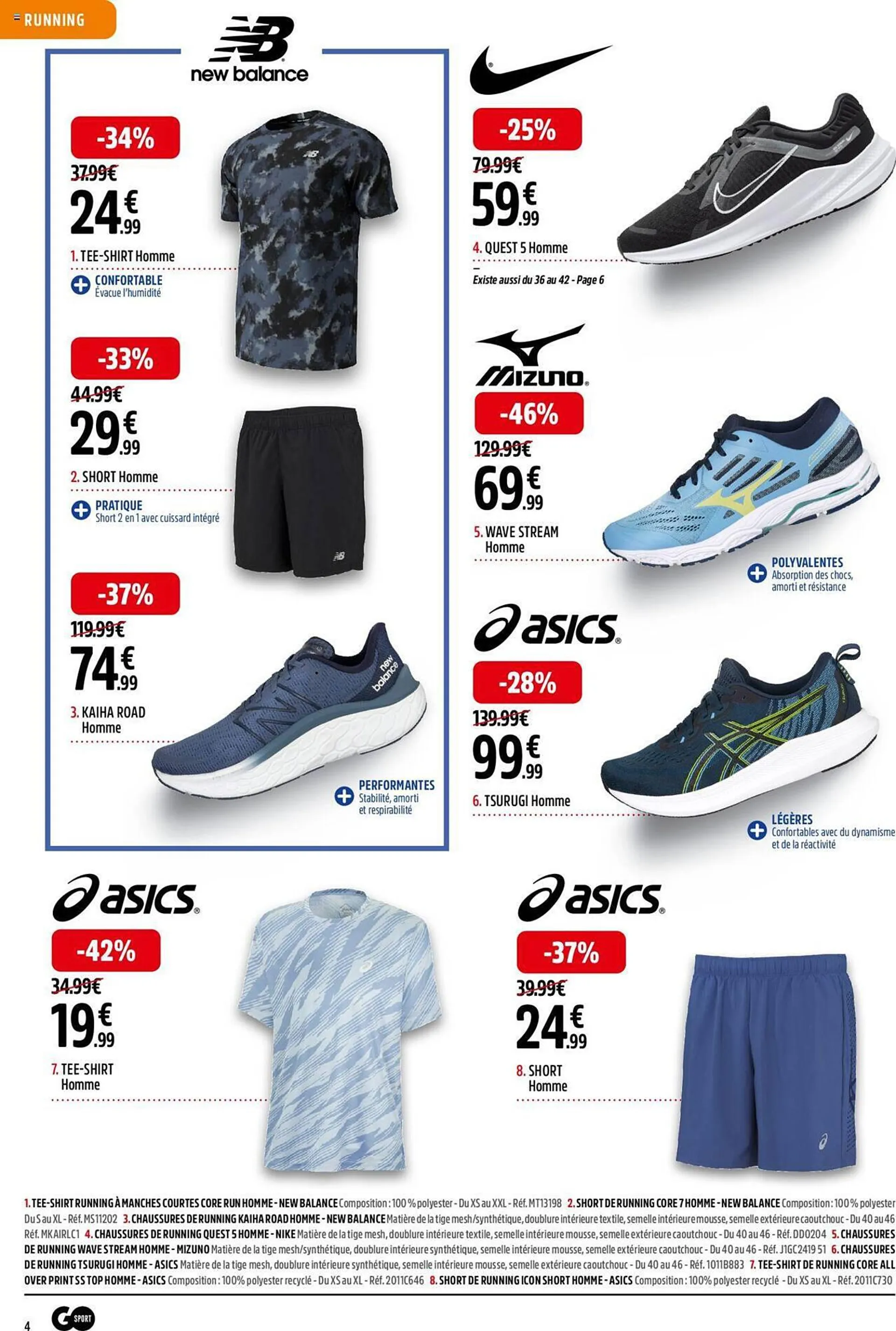 Catalogue Go Sport du 25 mars au 14 avril 2024 - Catalogue page 4