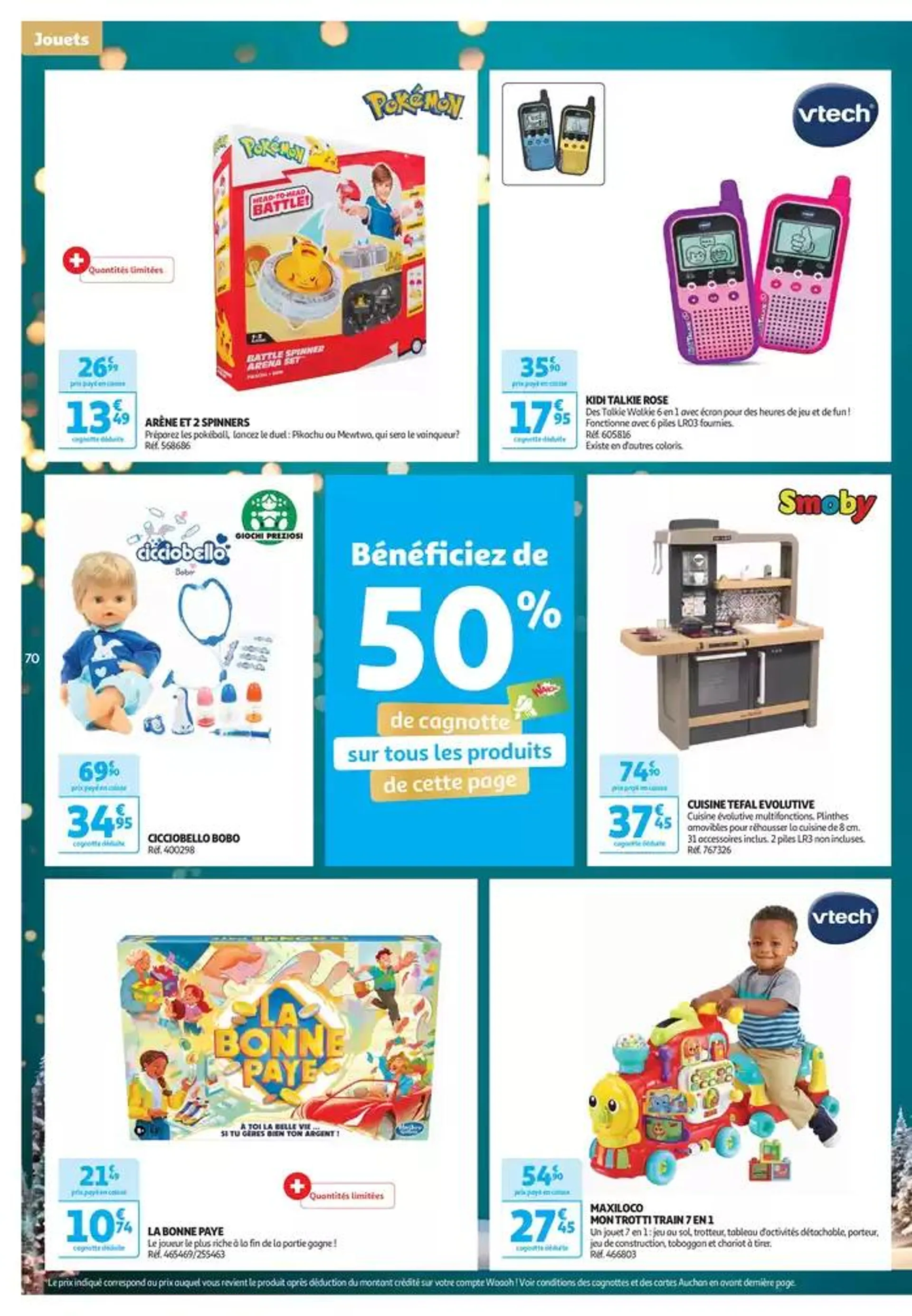 Top depart : 25 jours Auchan  du 29 octobre au 4 novembre 2024 - Catalogue page 70