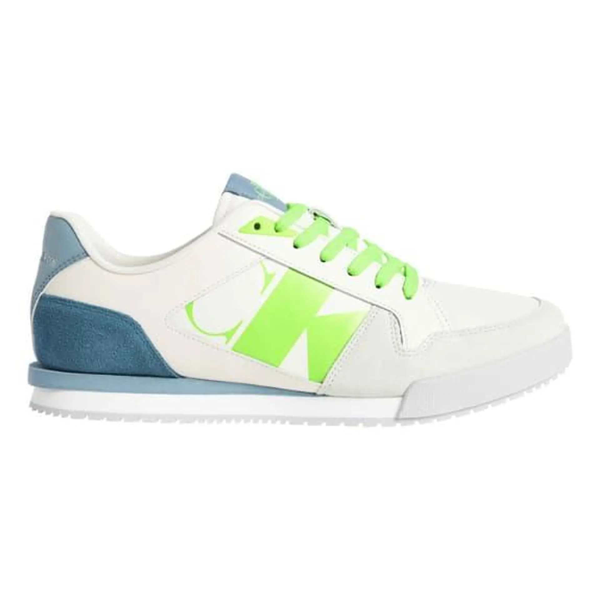 Chaussures Calvin Klein Jeans Profile Runner blanc bleu vert fluo