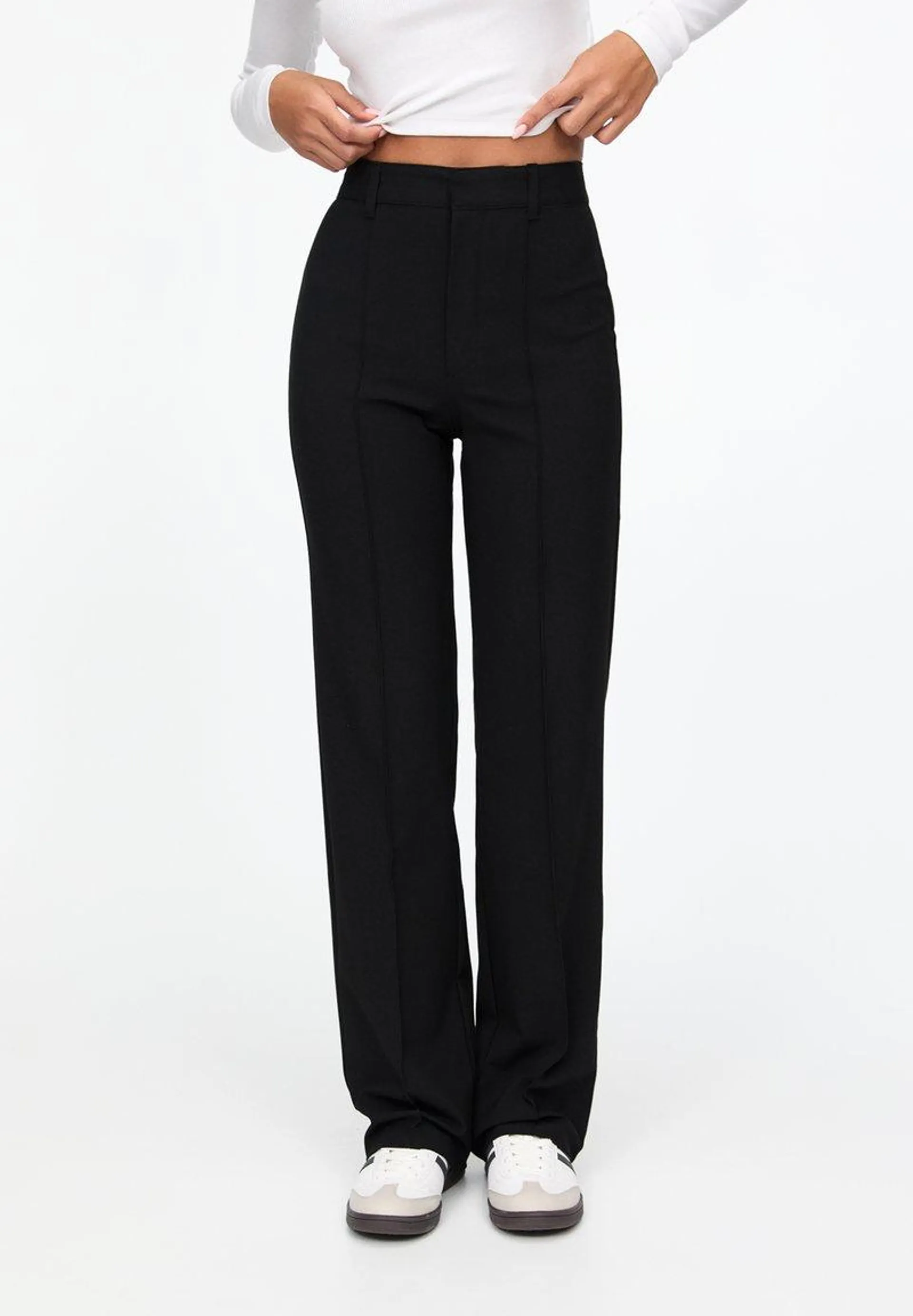 SEAMED - Pantalon classique - black