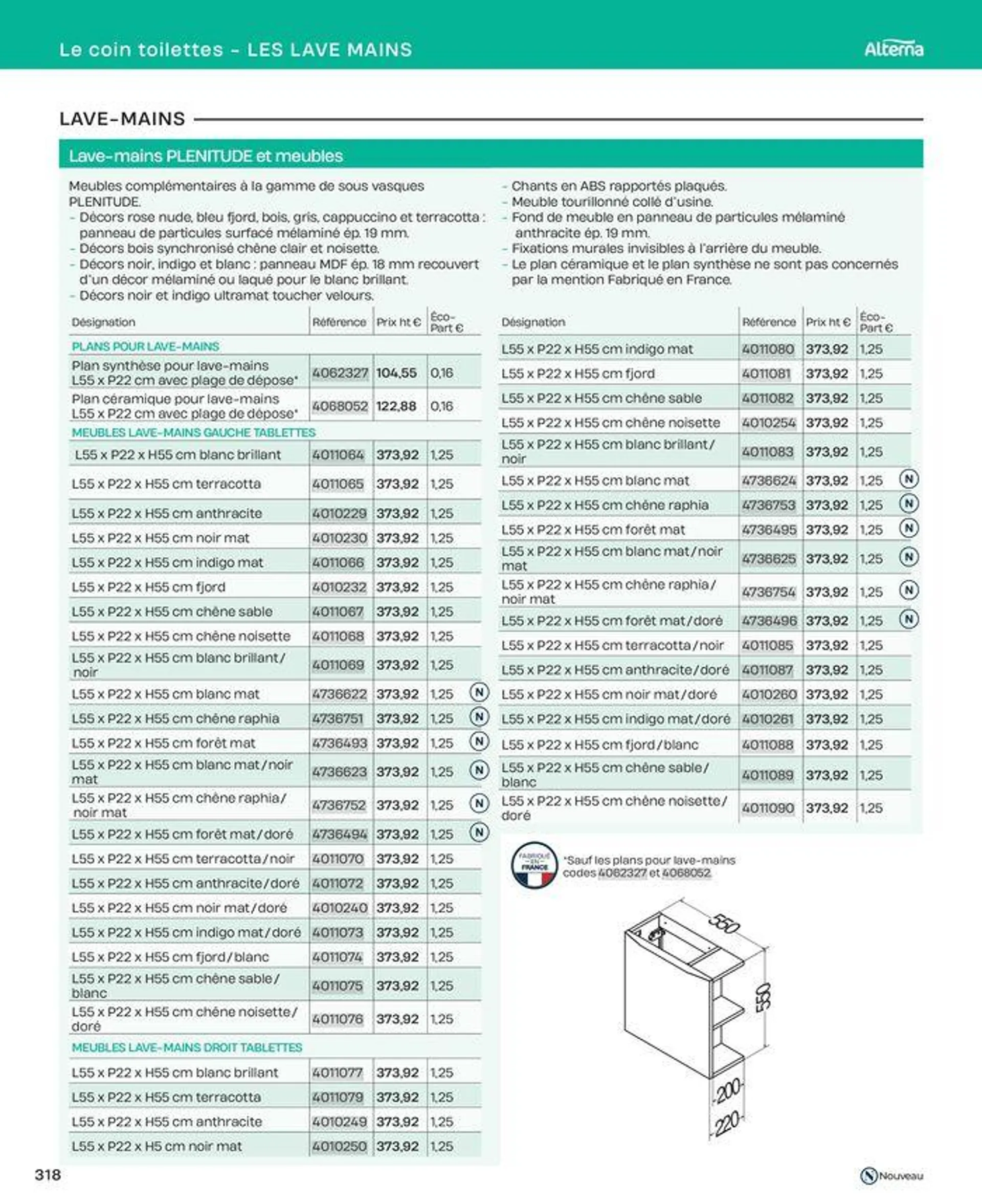 La salle de bain en toute sérénité du 2 juillet au 31 décembre 2024 - Catalogue page 318