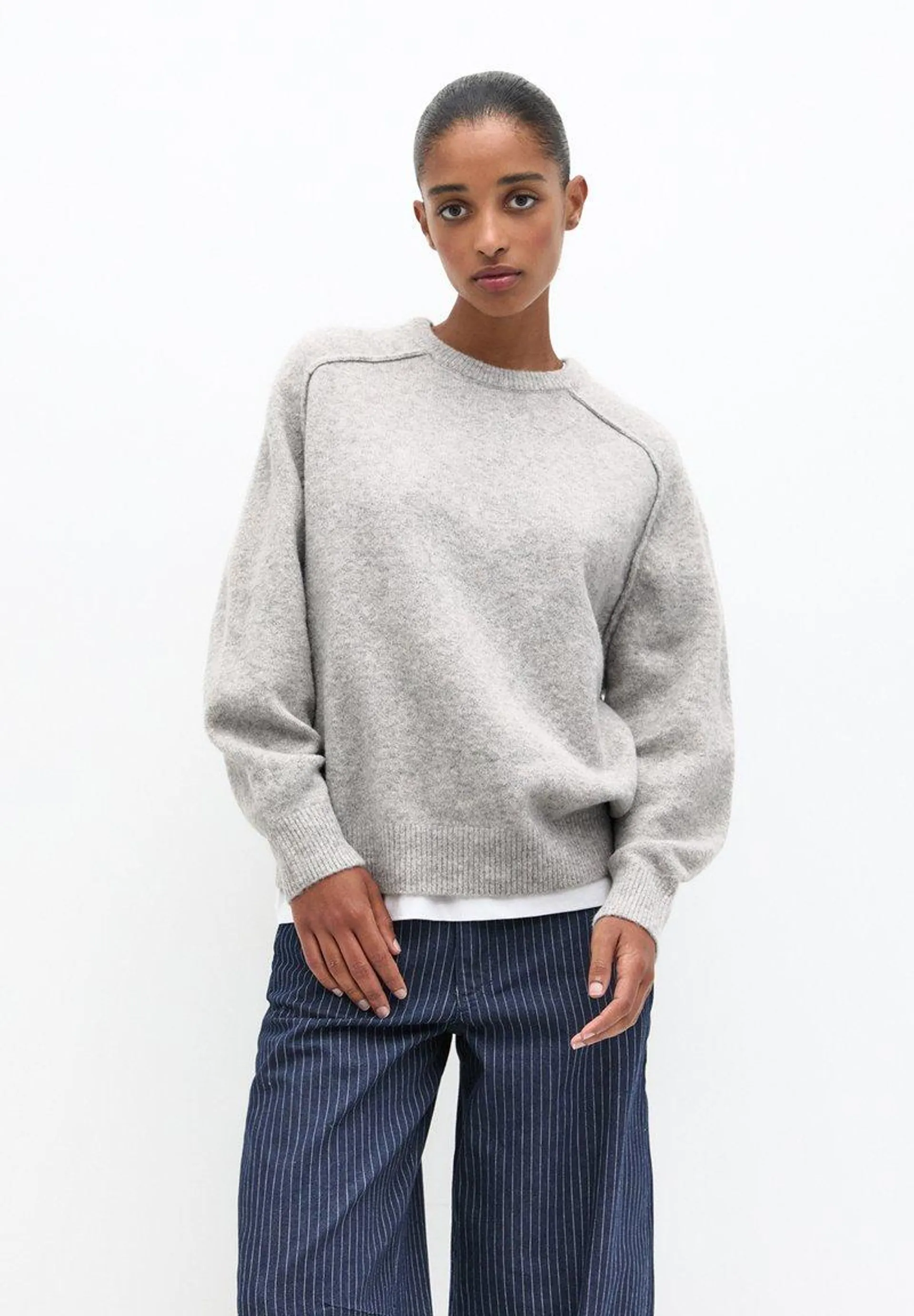 OVERSIZE - Pullover - light grey