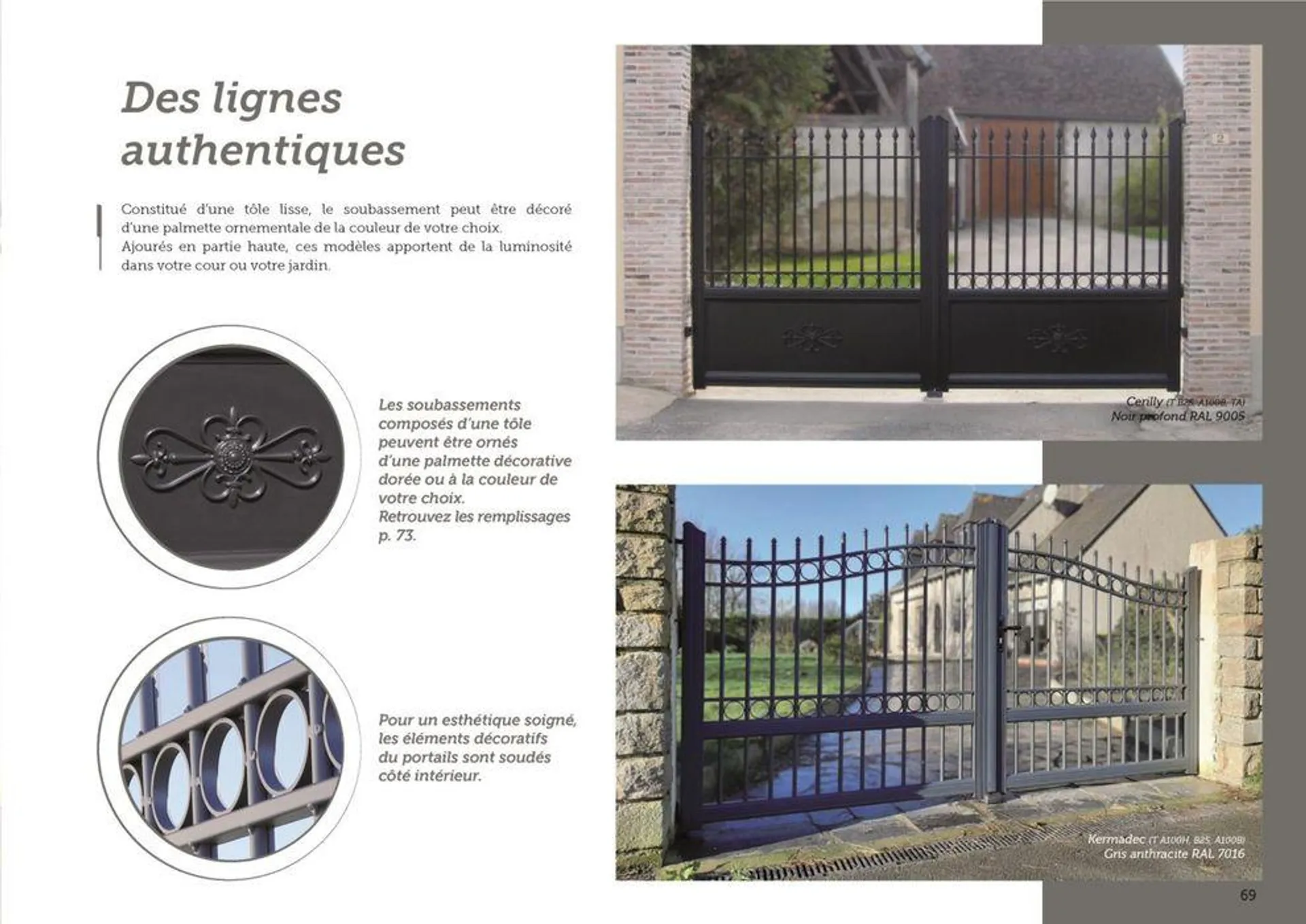 LE CATALOGUE PORTAILS ET CLÔTURES du 20 mai au 31 décembre 2024 - Catalogue page 71