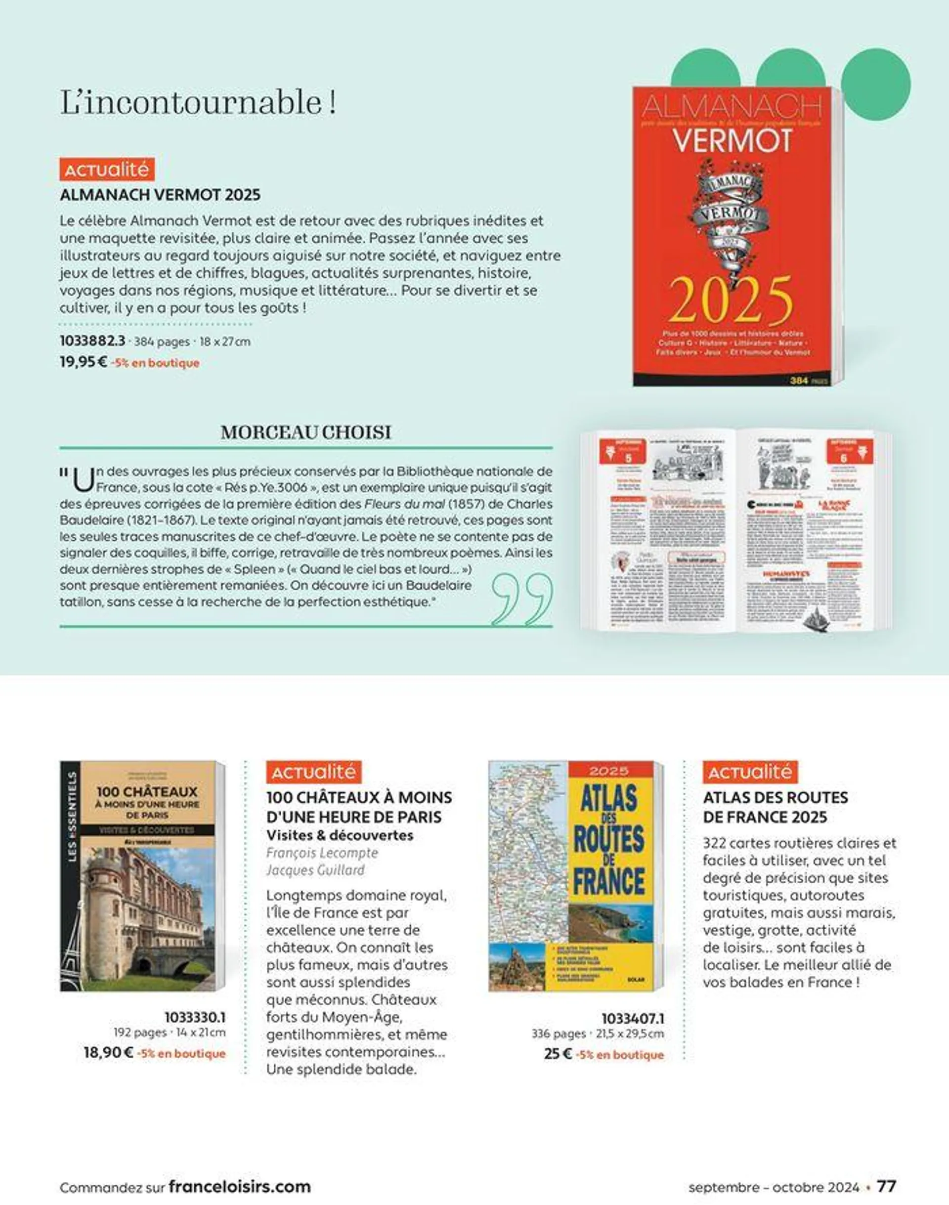 Septembre - Octobre 2024 du 2 septembre au 31 octobre 2024 - Catalogue page 77