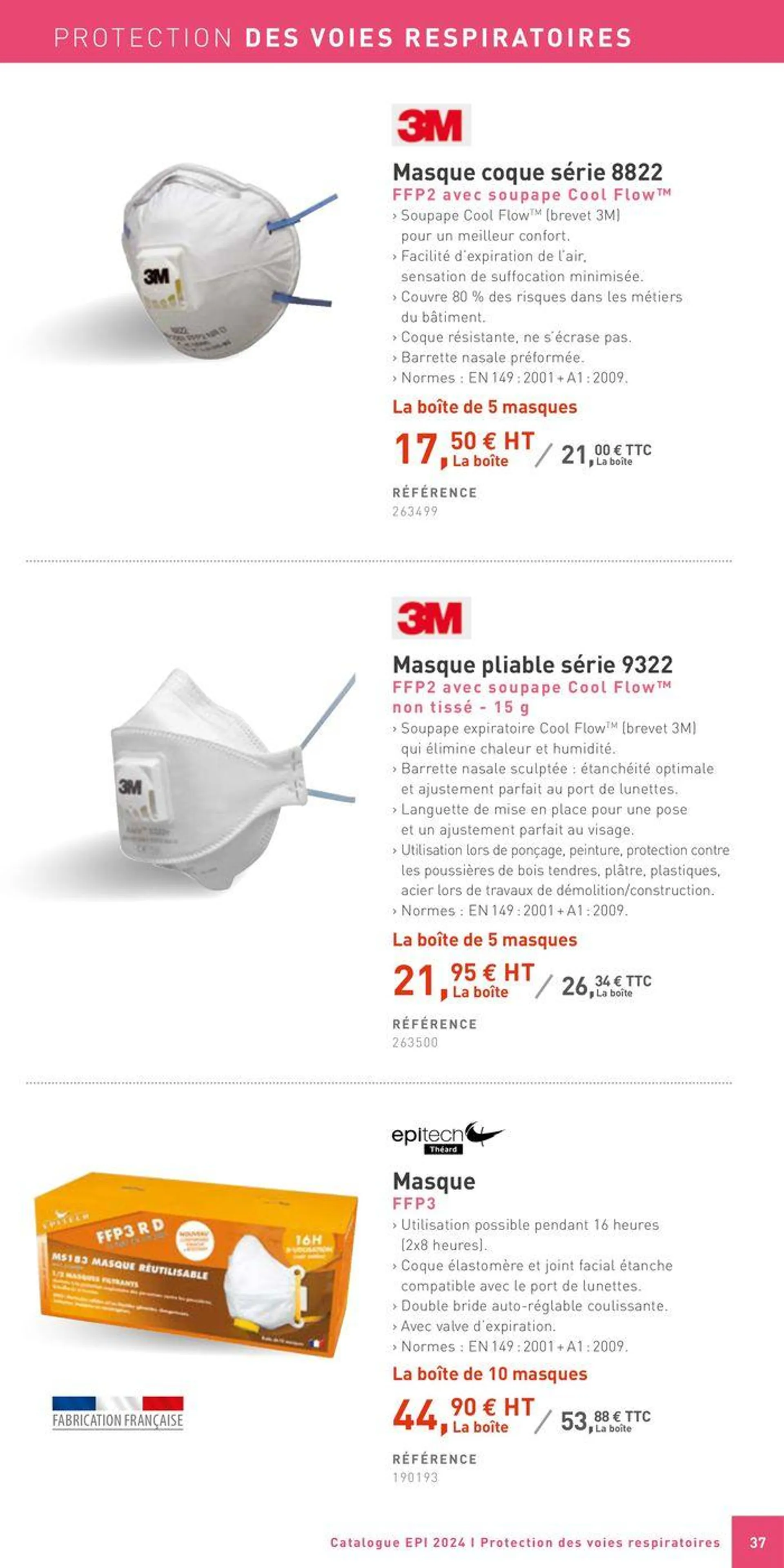 Epi Protection Chantier du 30 mai au 31 décembre 2024 - Catalogue page 39