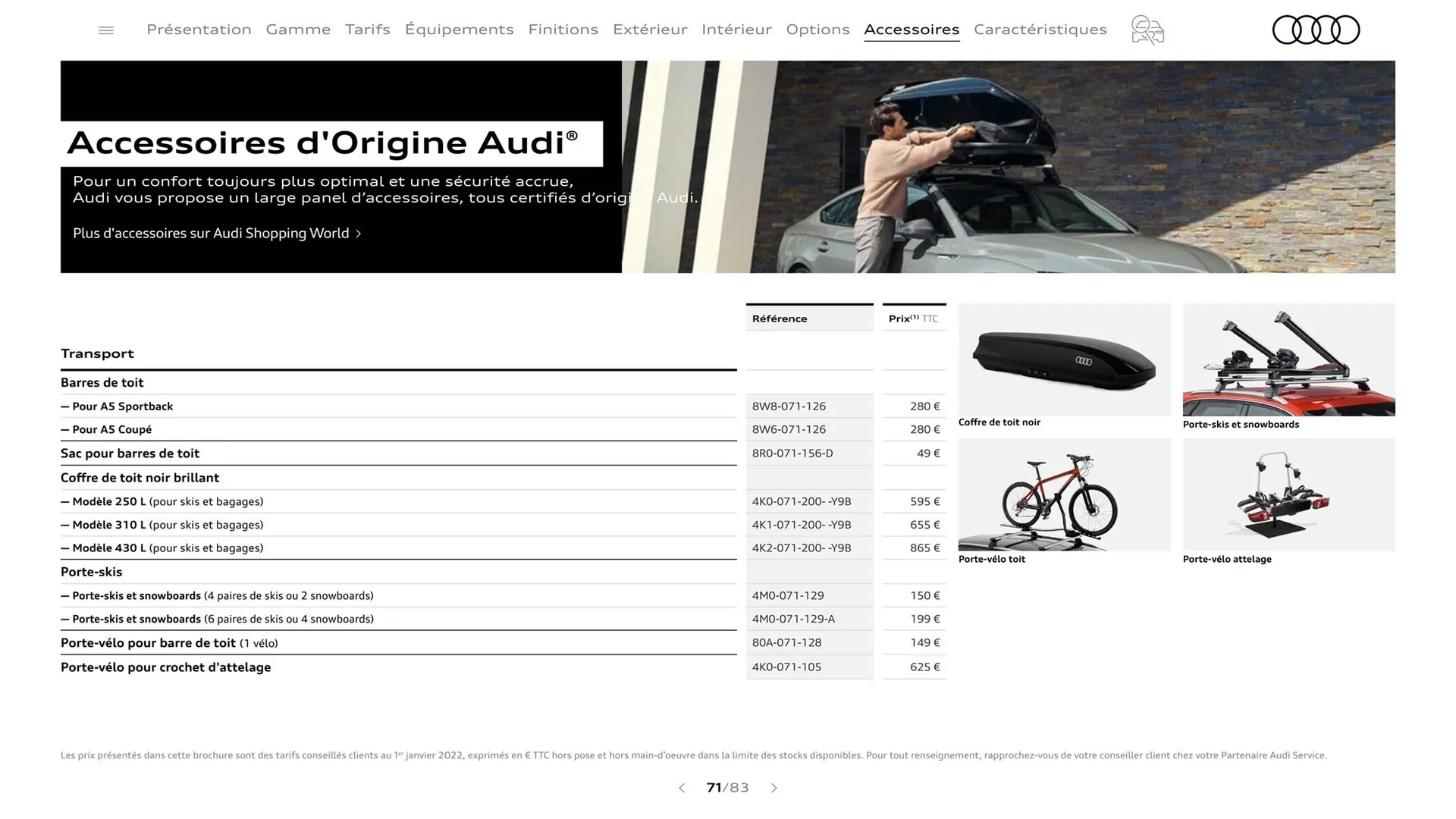 Catalogue Audi du 8 août au 8 août 2024 - Catalogue page 71