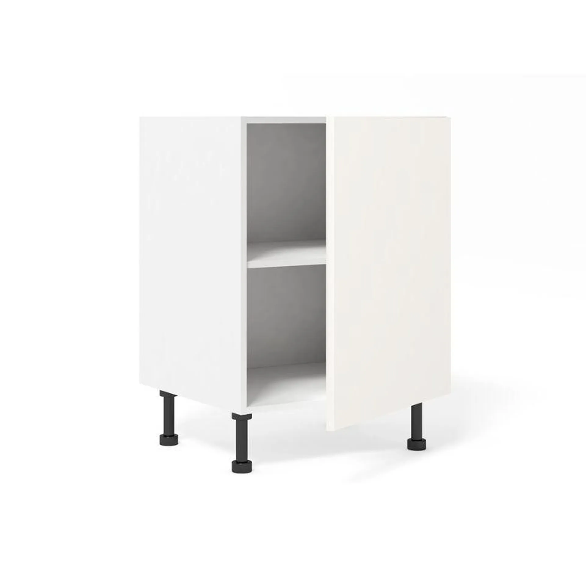 Meuble bas de rangement grande largeur 1 porte, 1 tablette