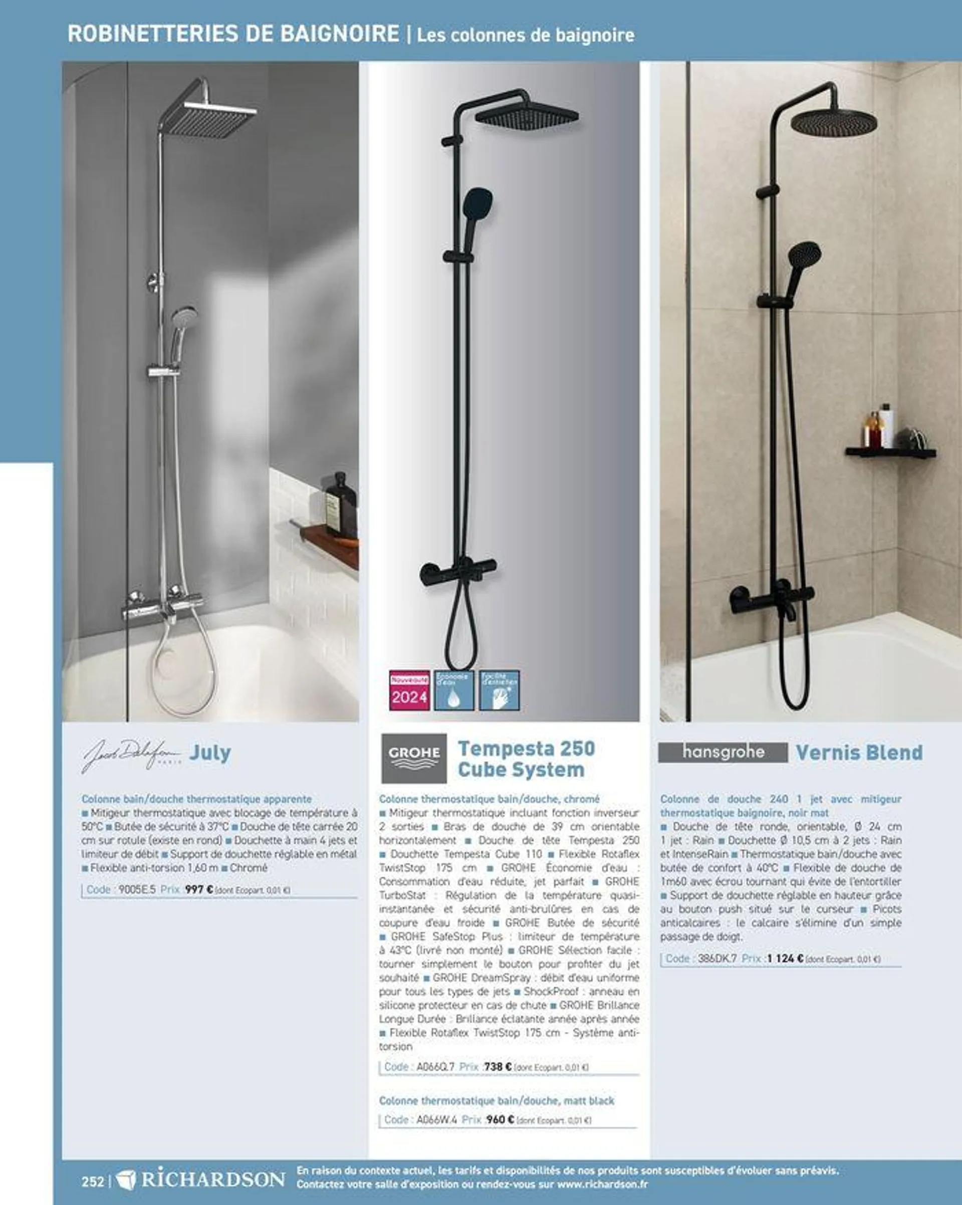 Salle de bains et carrelage 2024 du 23 mai au 31 décembre 2024 - Catalogue page 254