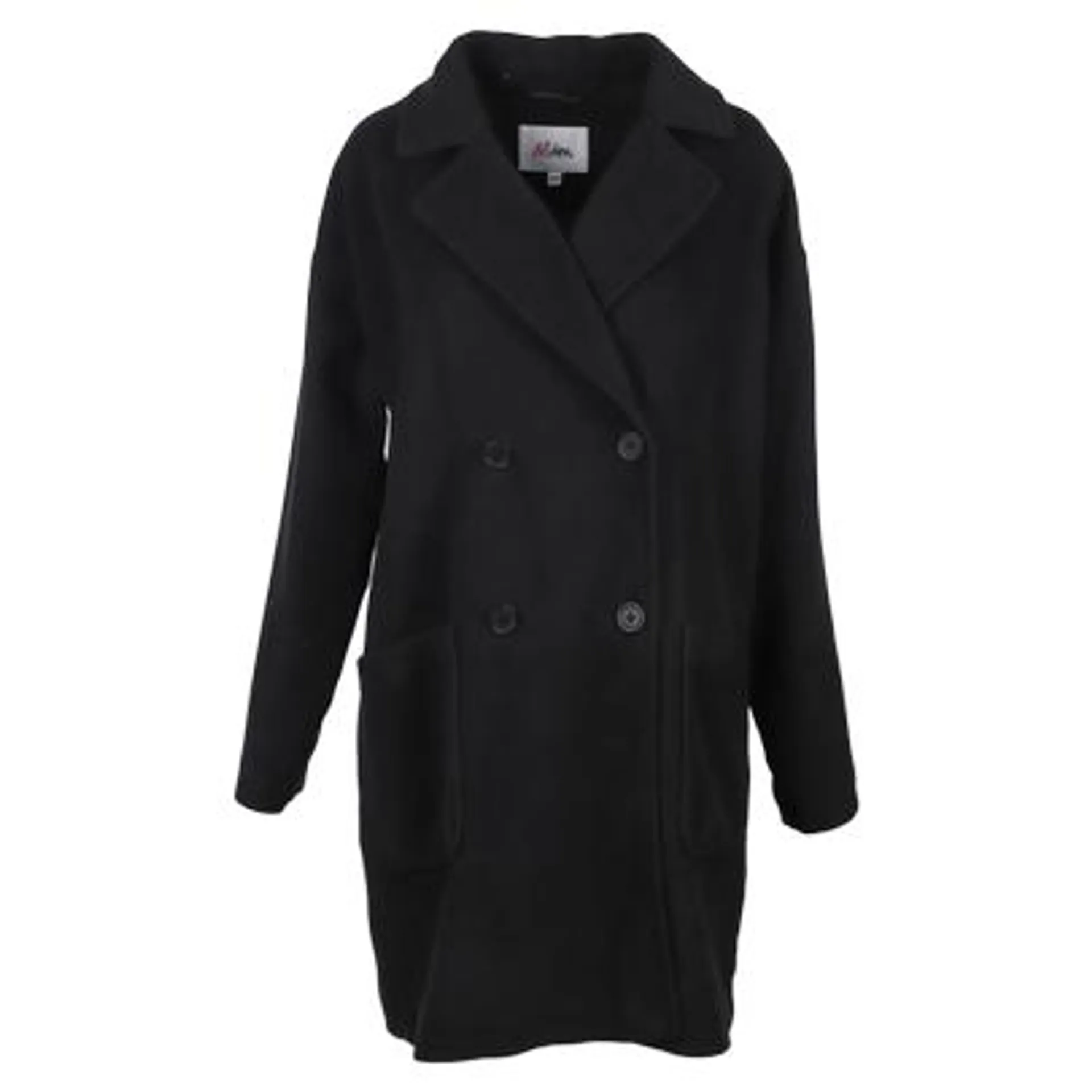 Manteau croisé noir