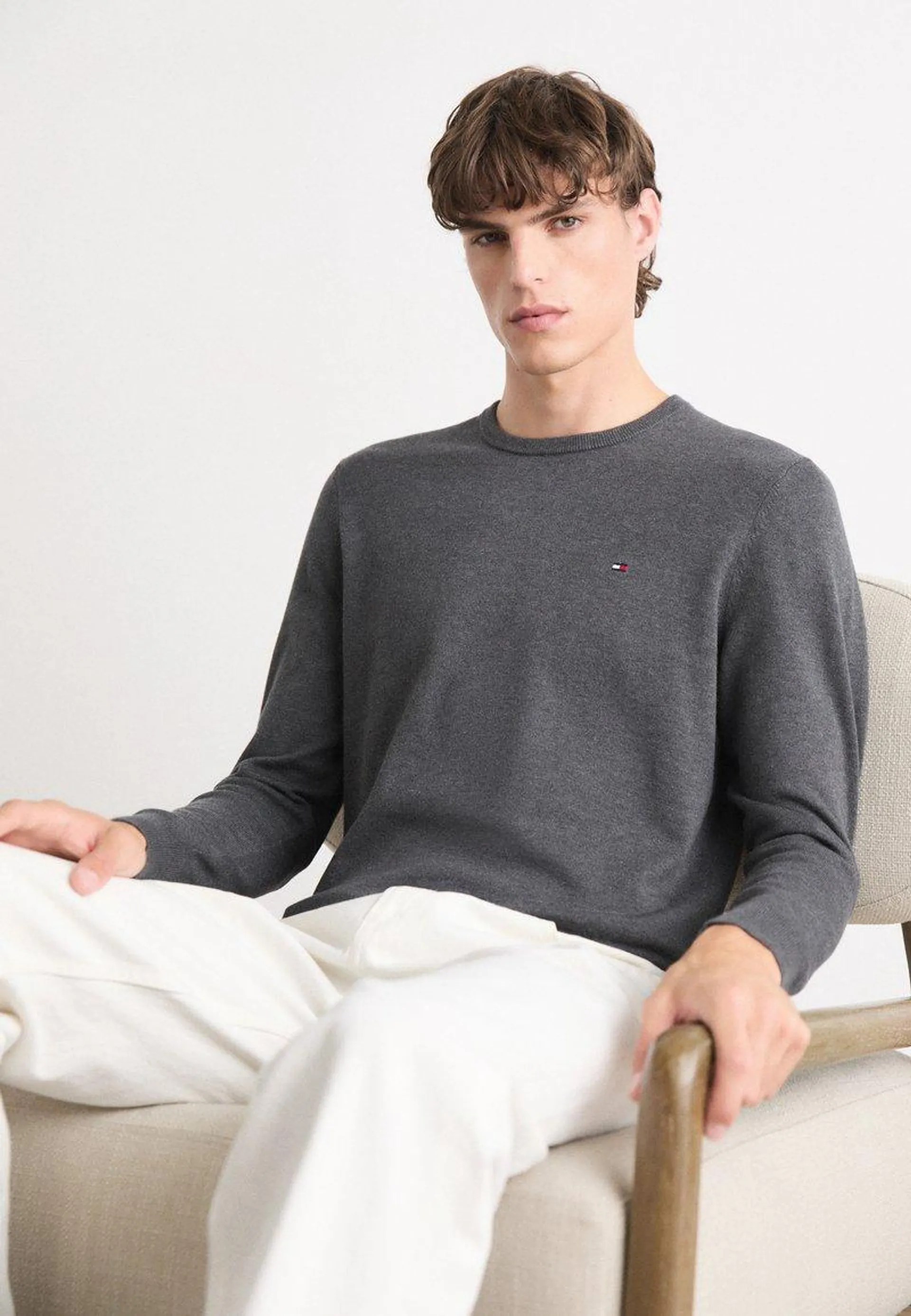 ESSENTIAL CREW NECK - Pullover - dark grey