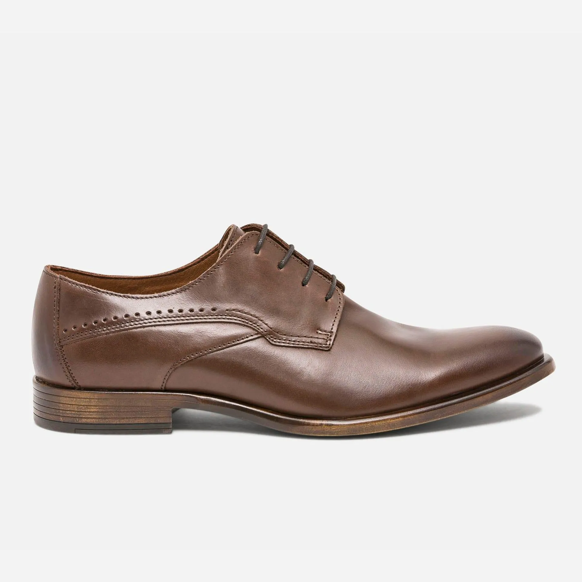 Derby marron éco-conçu en cuir