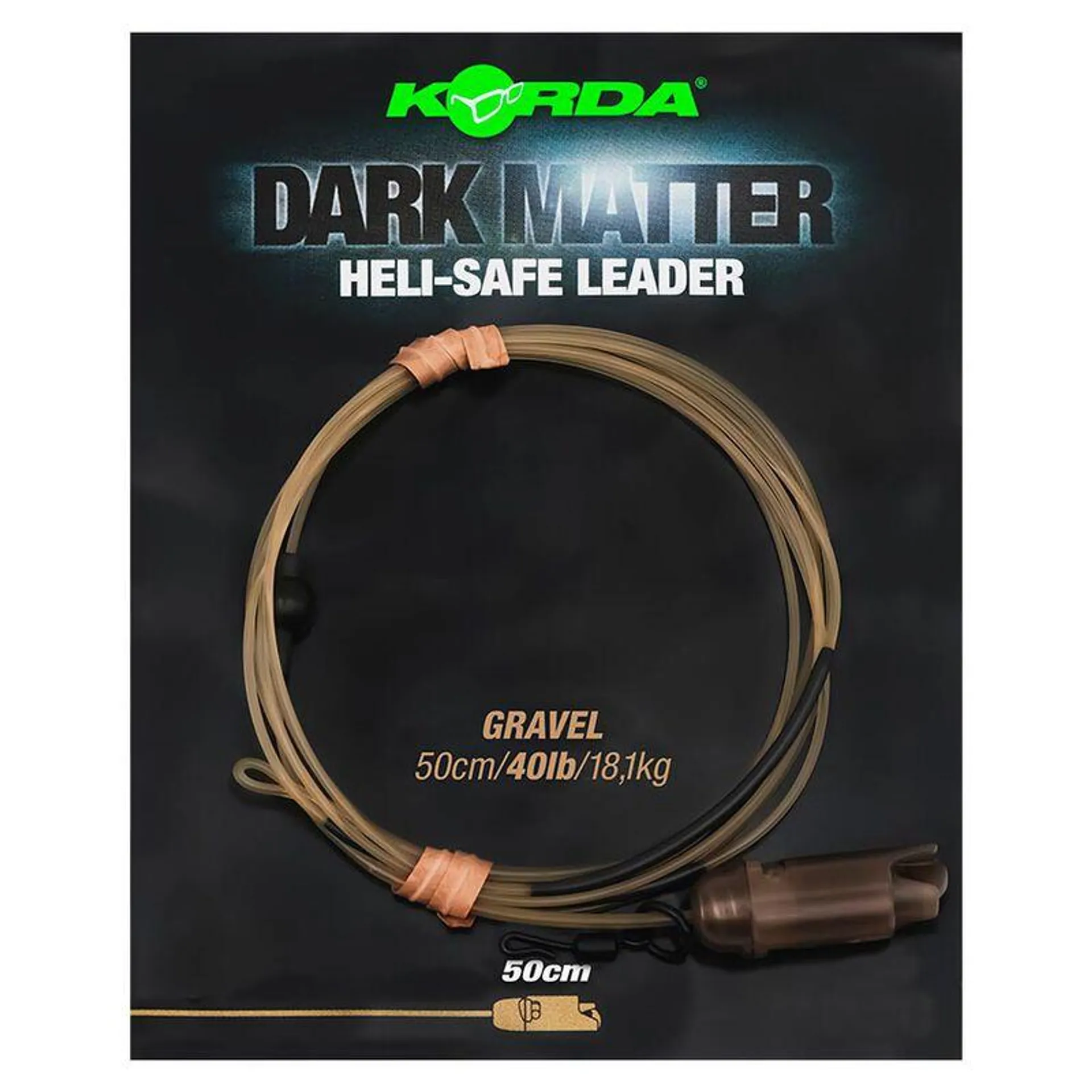 Leader korda dark matter heli safe 40lb 50cm