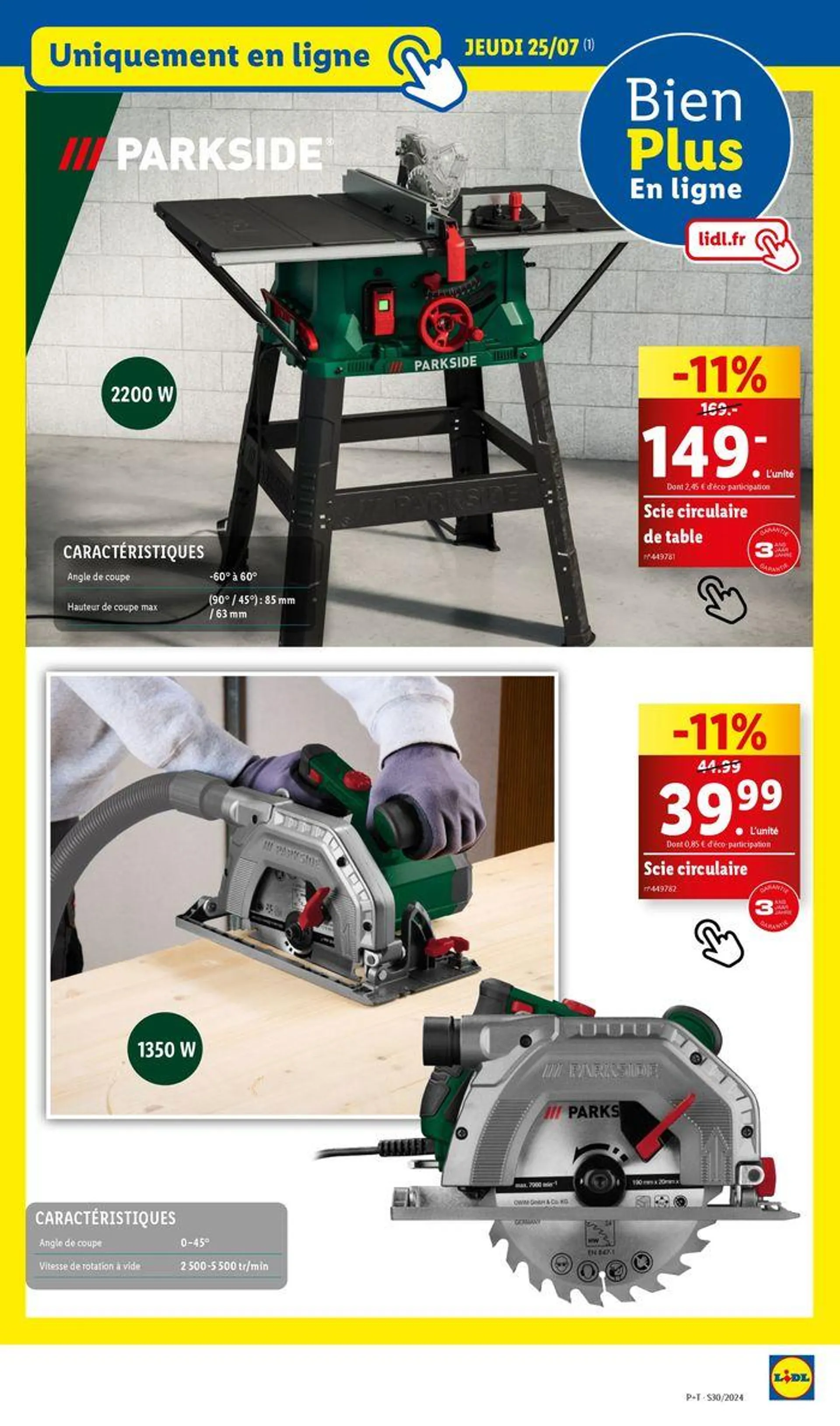 Ne passez pas à côté de nos offres bricolage et maison, toujours à prix Lidl ! du 25 juillet au 29 juillet 2024 - Catalogue page 19