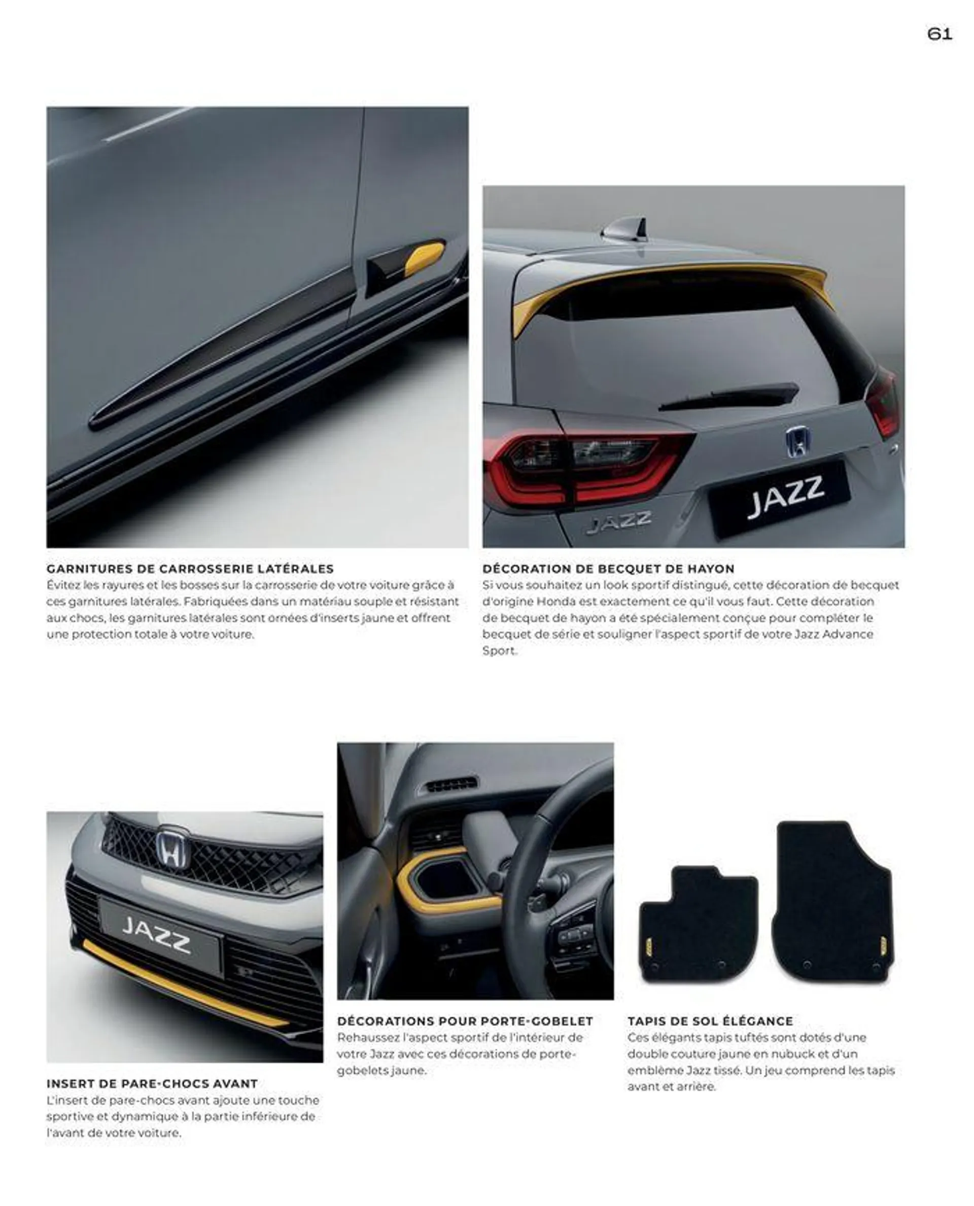 Honda JAZZ  du 2 février au 30 septembre 2024 - Catalogue page 61