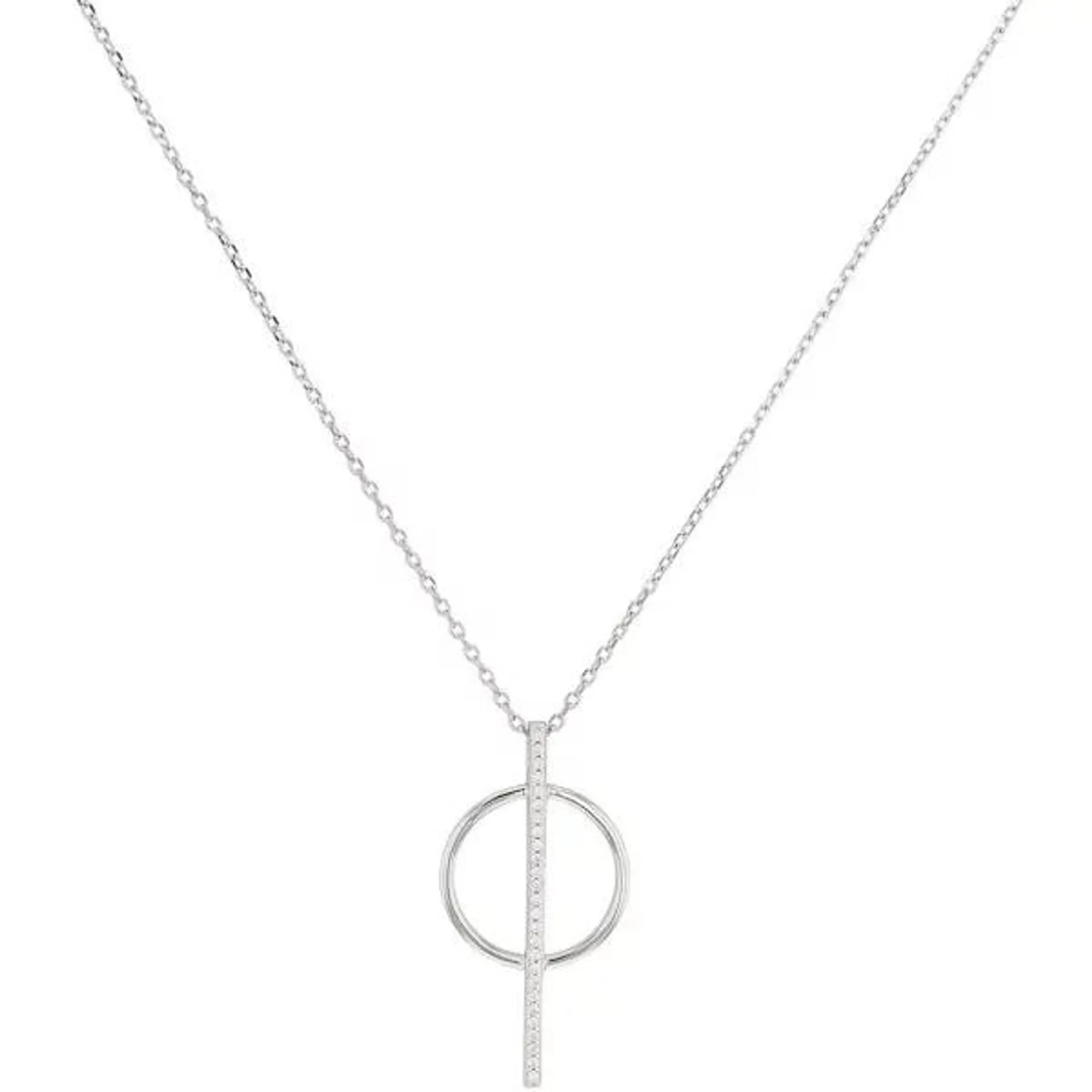 Collier en Argent et Oxyde de Zirconium