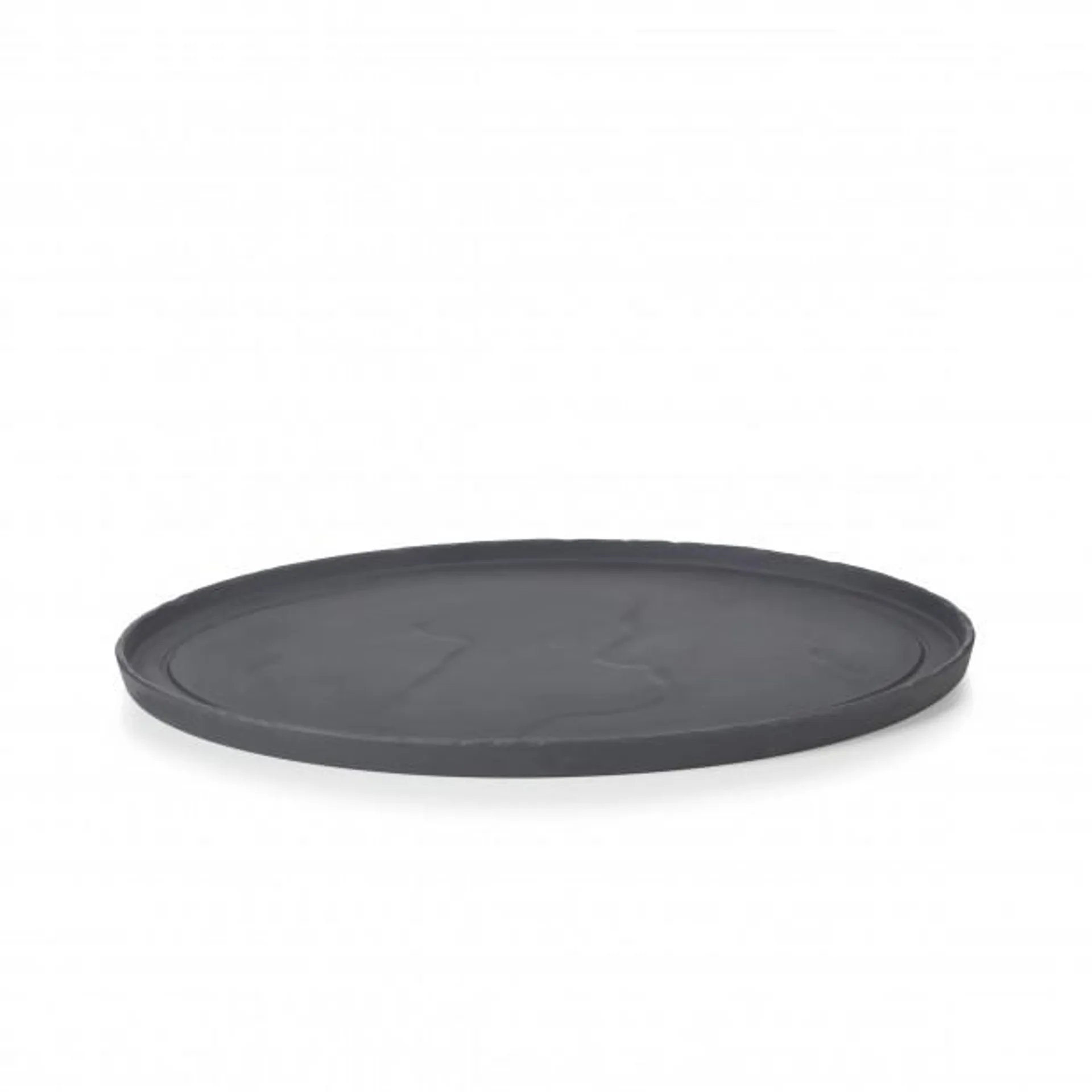 ASSIETTE OVALE 35CM - BASALT