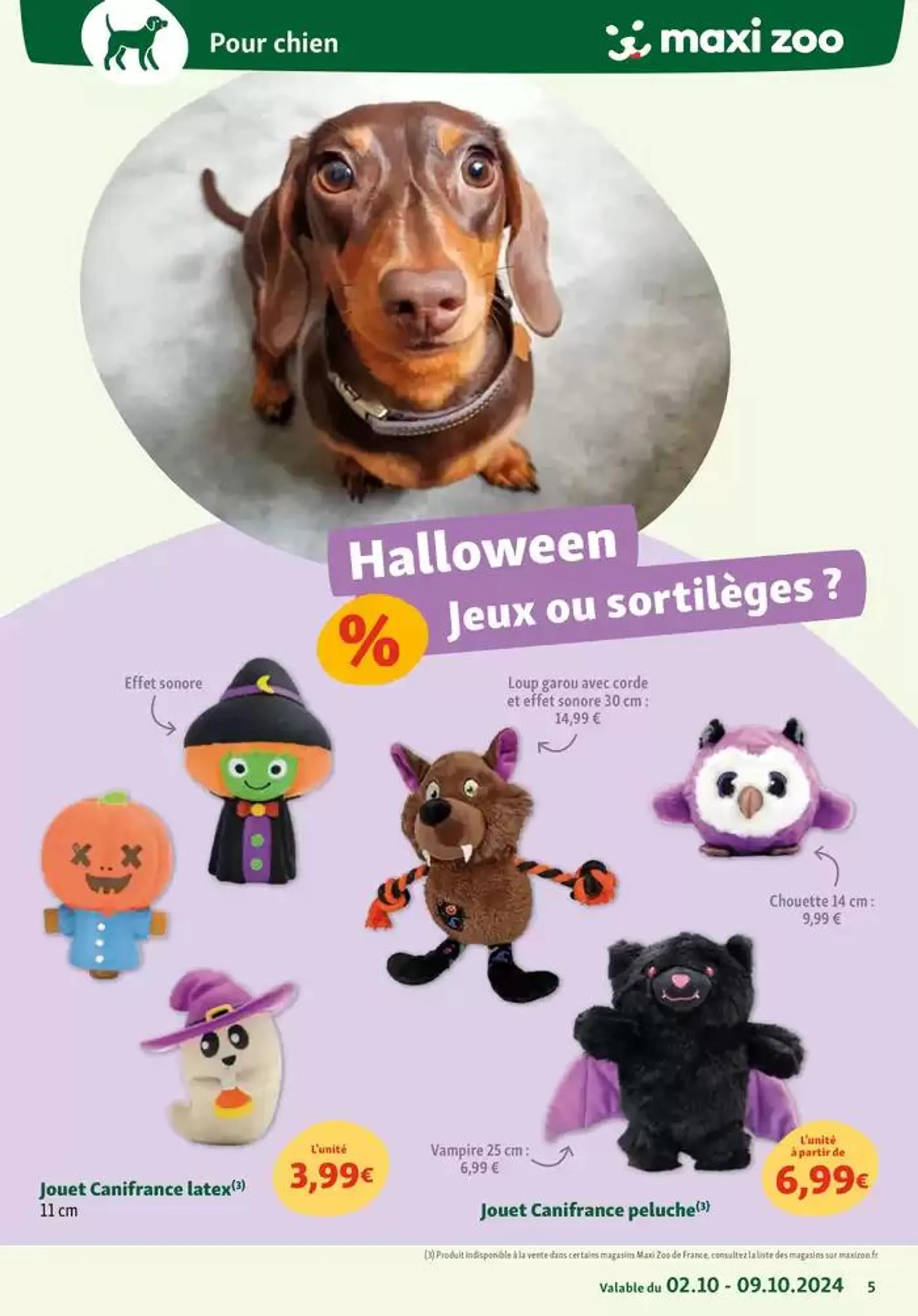 Maxi Zoo: Tout pour vos animaux du 2 octobre au 9 octobre 2024 - Catalogue page 5