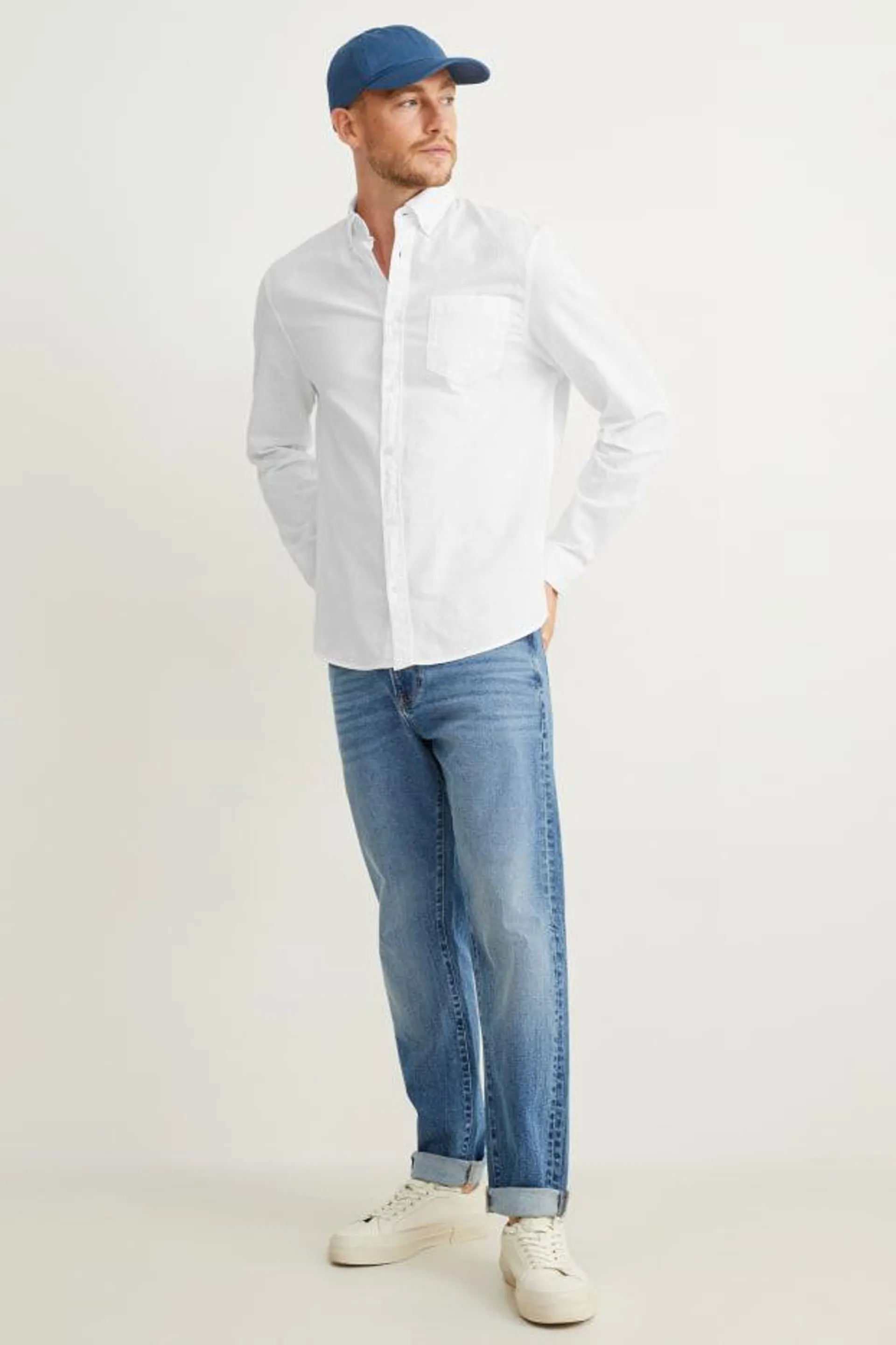 Oxford shirt - regular fit - button-down collar