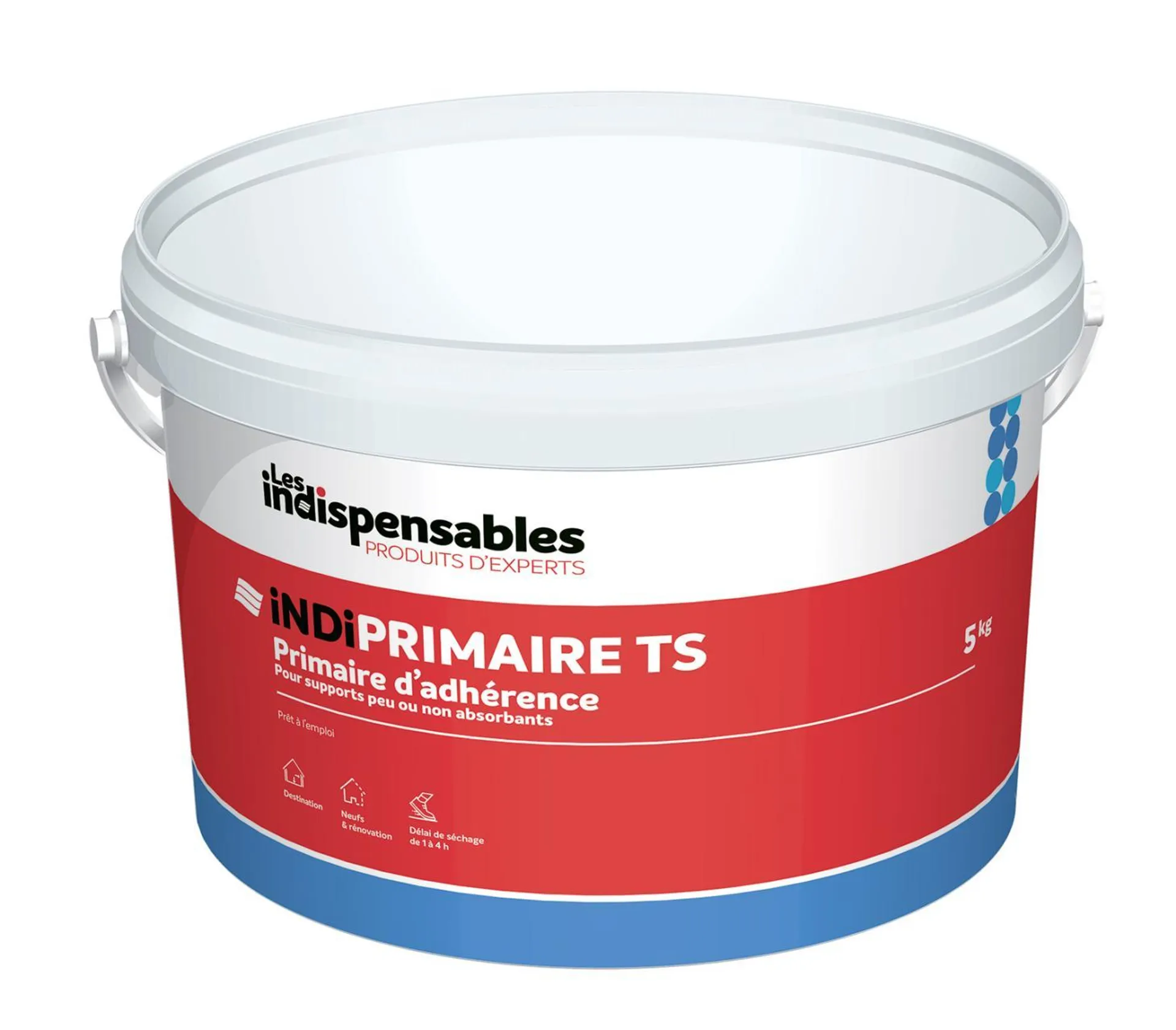 Primaire d'accrochage tous supports INDIPRIMAIRE TS - Seau 5kg - Les Indispensables