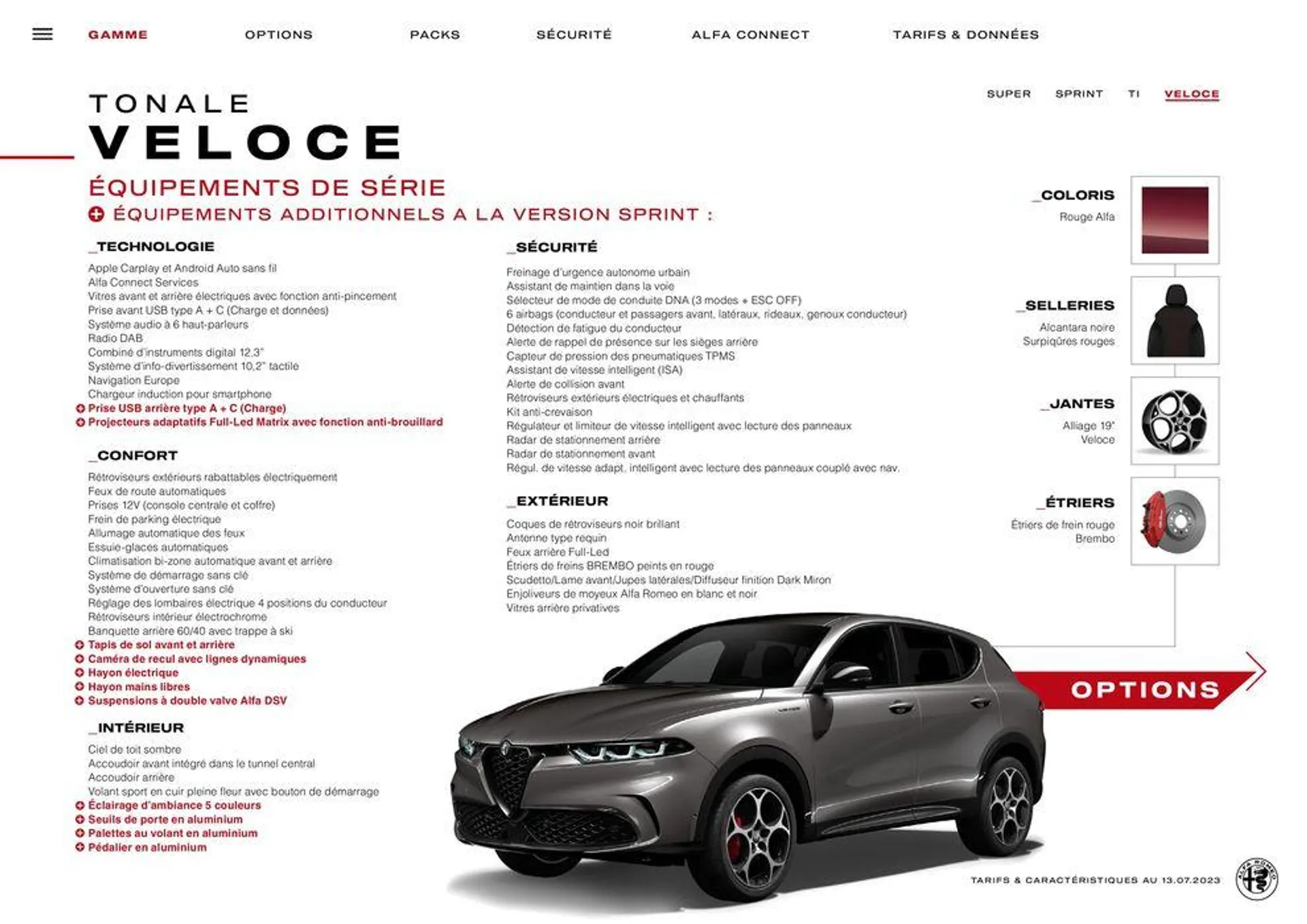 Catalogue Alfa Romeo TONALE du 29 décembre au 28 décembre 2024 - Catalogue page 12