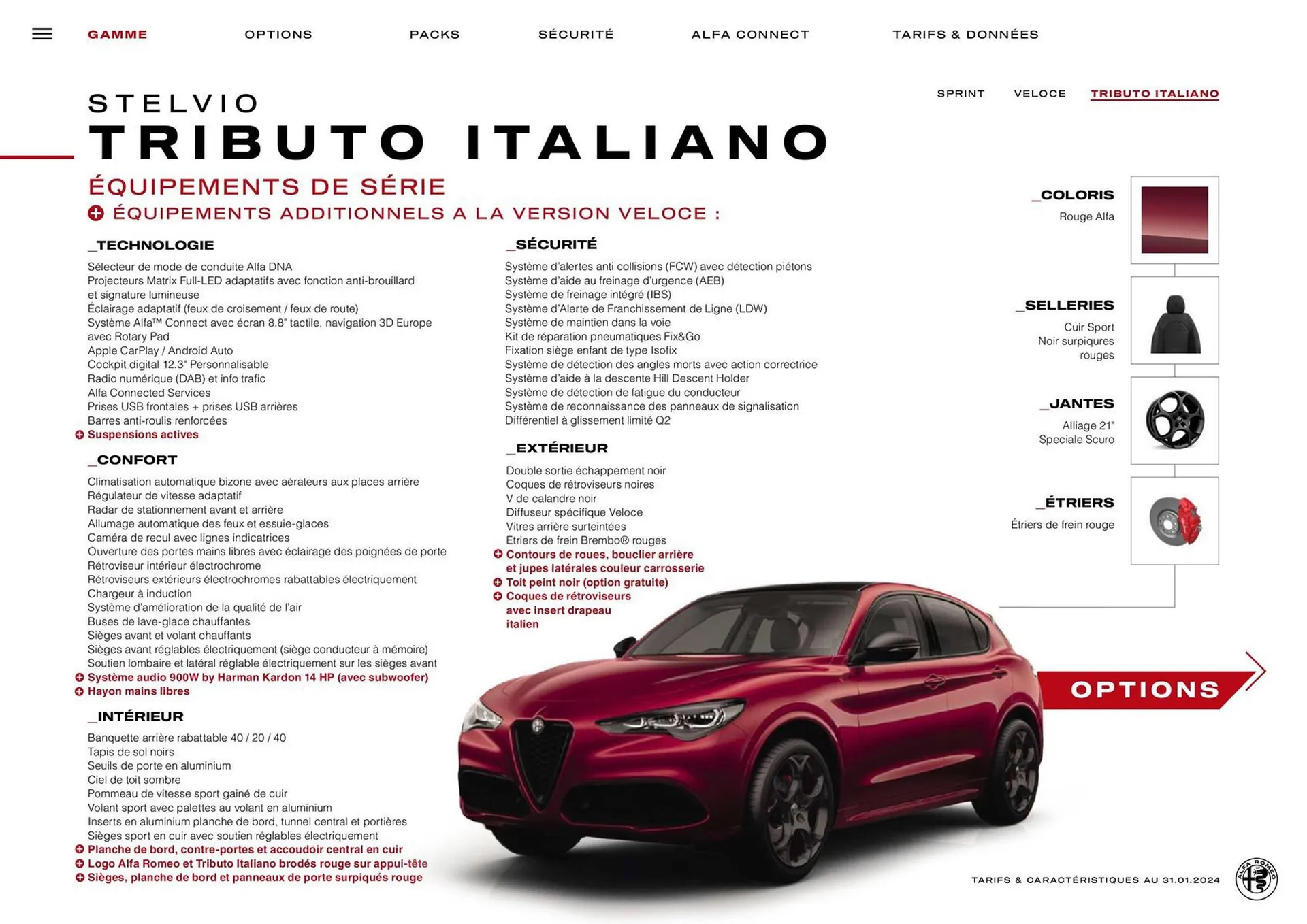 Catalogue Alfa Romeo STELVIO du 20 mars au 20 mars 2025 - Catalogue page 9